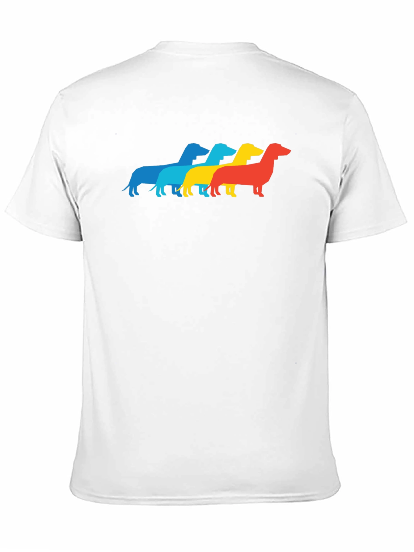 Black Retro Dachshund T-Shirt - Pop Art Wiener Dog Tee view 11