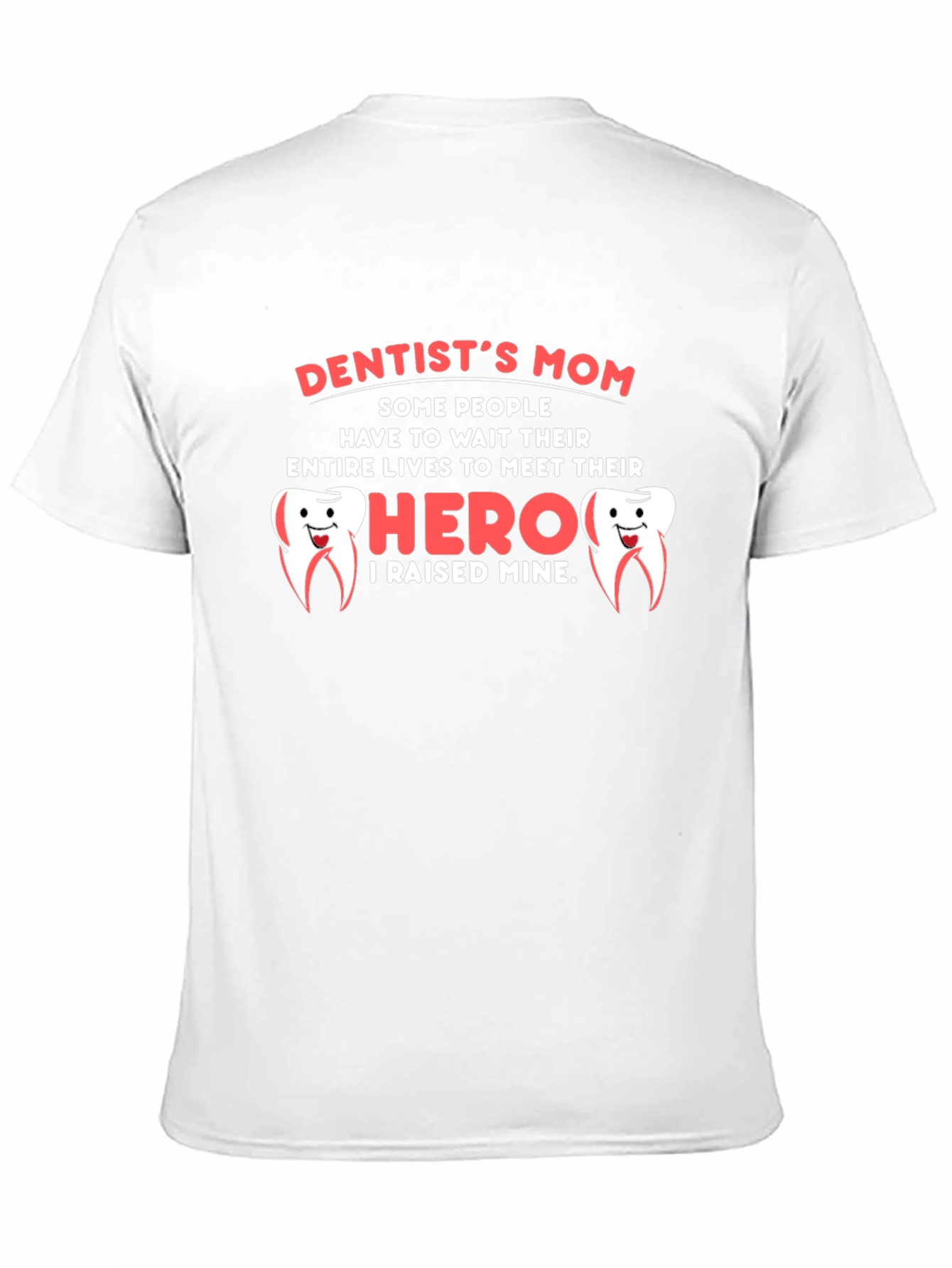 Black Dentist's Mom Hero T-Shirt, Cute Dental Gift view 11