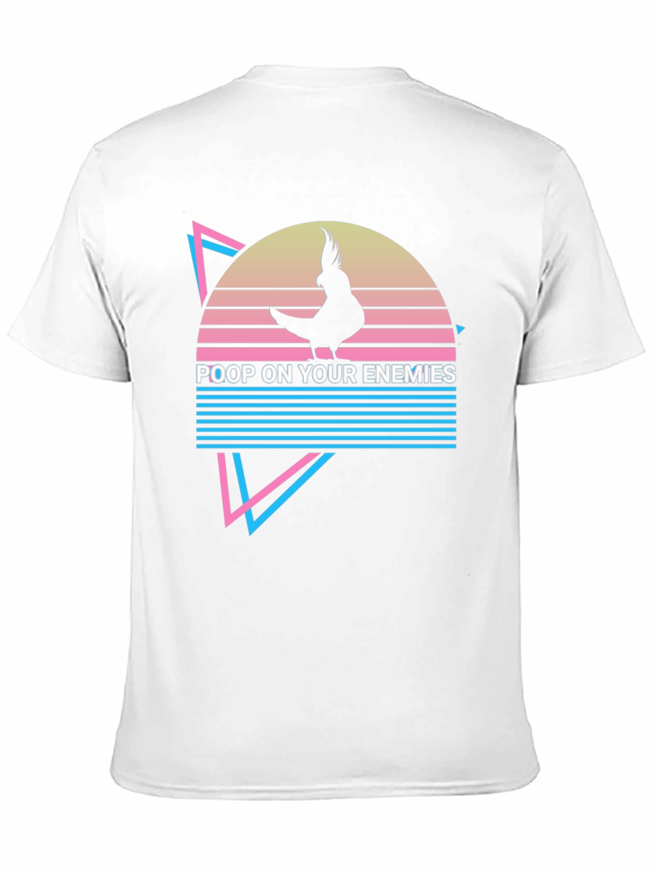 Black Poop On Your Enemies Cockatiel T-Shirt view 11