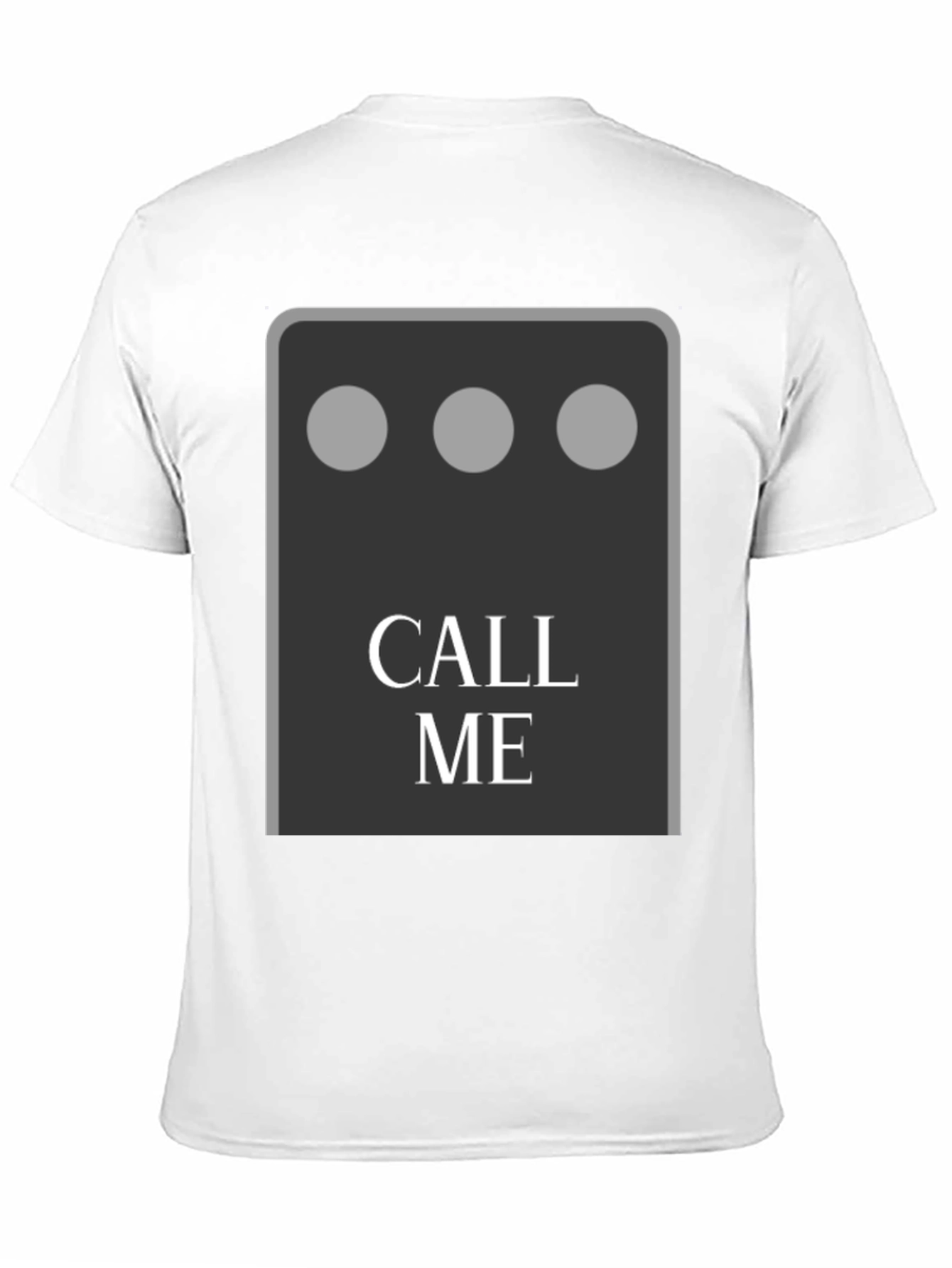 Black Call Me Graphic Tee - Fun & Unique Design view 11