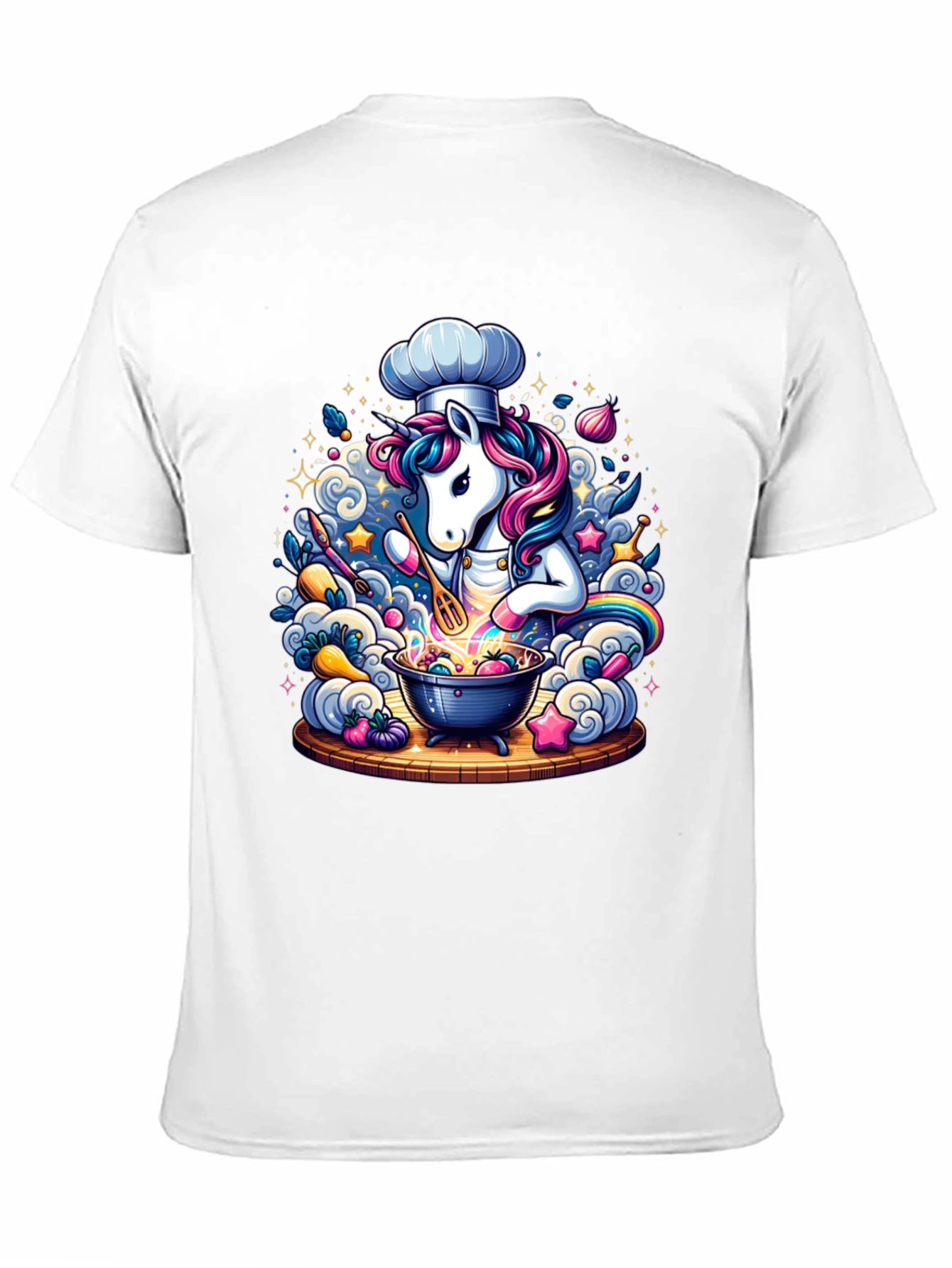 Black Unicorn Chef Graphic Tee - Black Cotton Comfort view 11