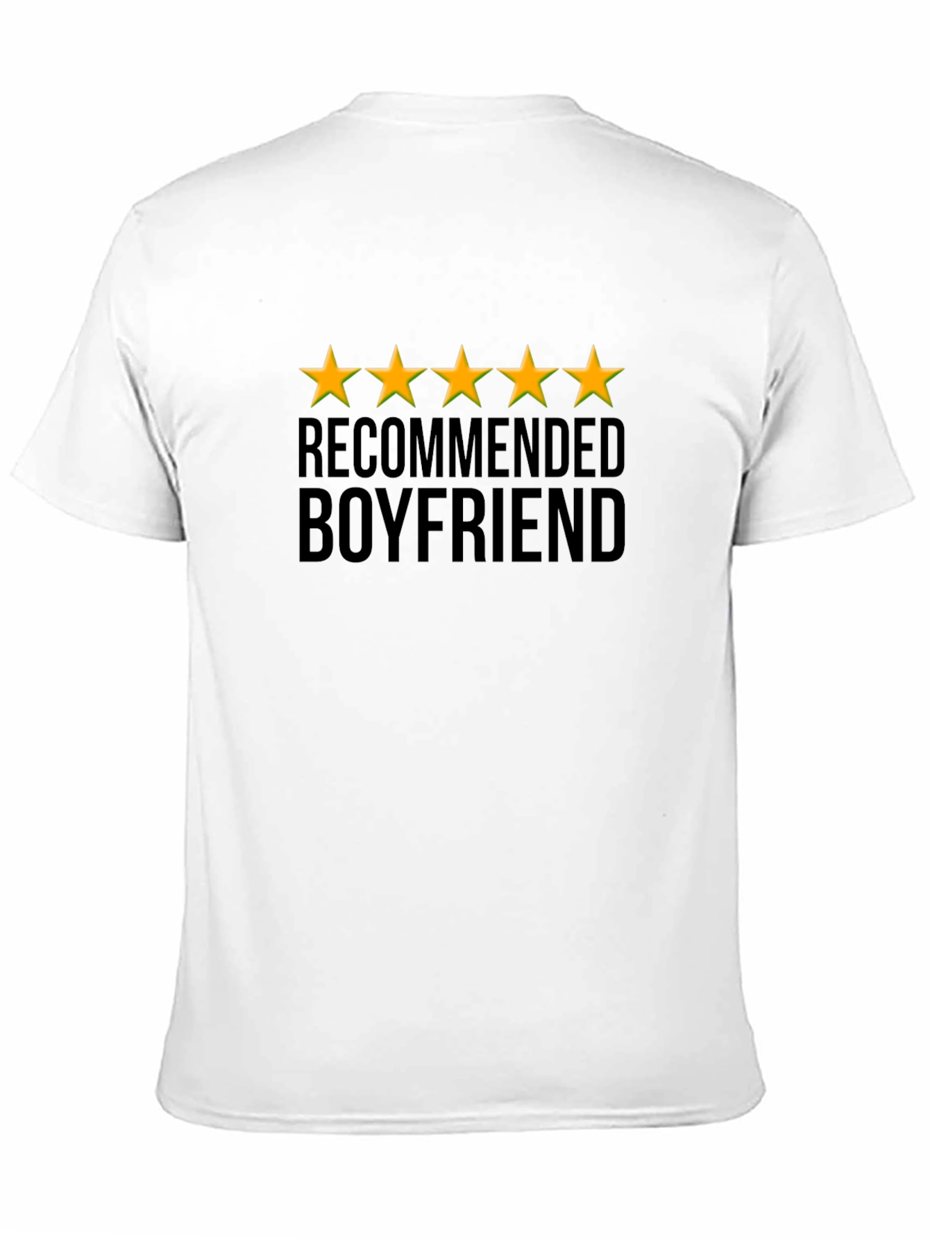 Black 5-Star Recommended Boyfriend Black T-Shirt view 11