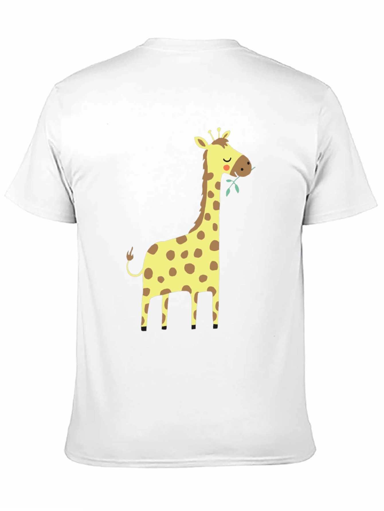 Black Giraffe Graphic Tee - Black Cotton T-Shirt view 11