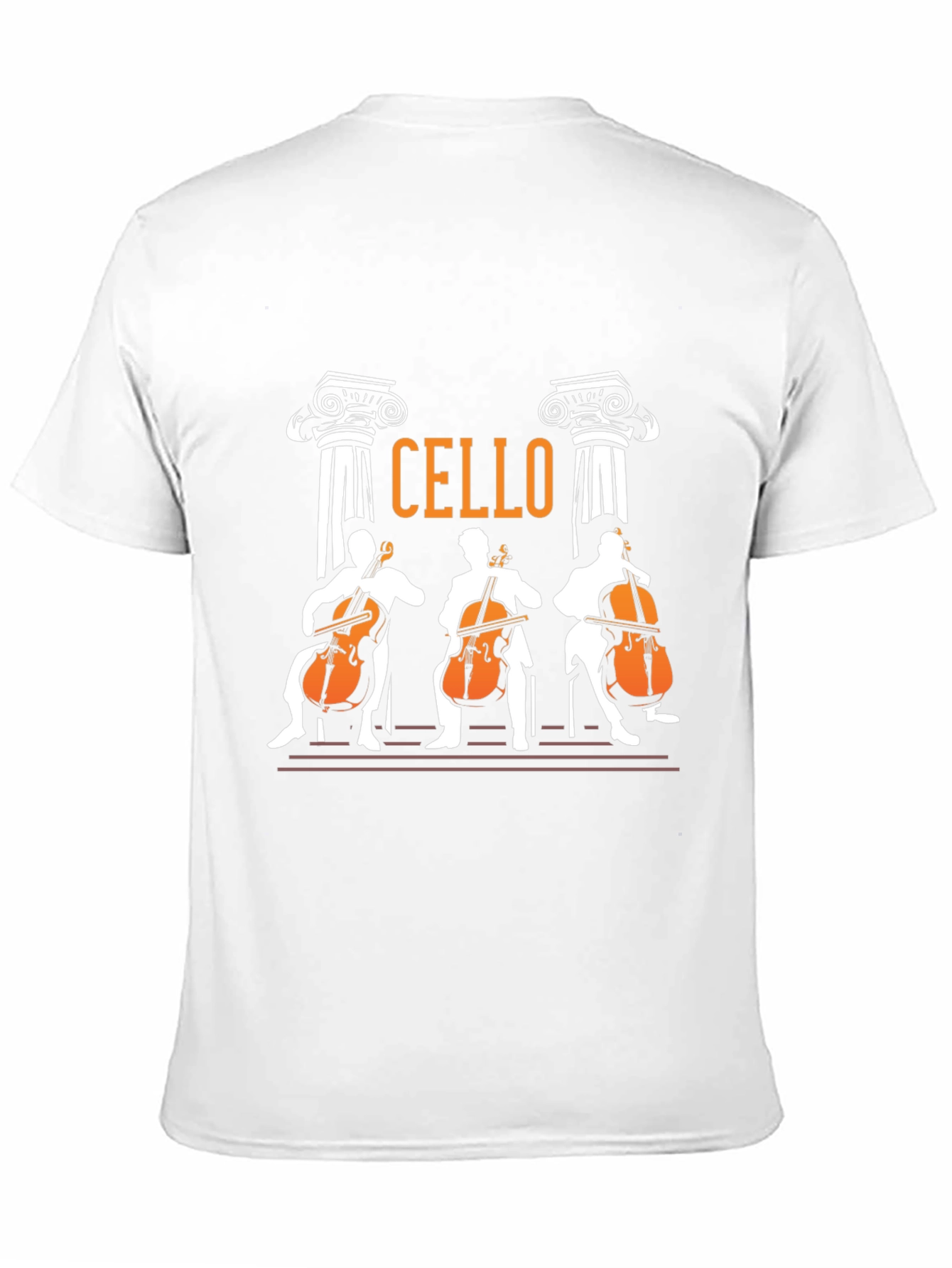 Black Cello Players Graphic T-Shirt - Musician Tee view 11