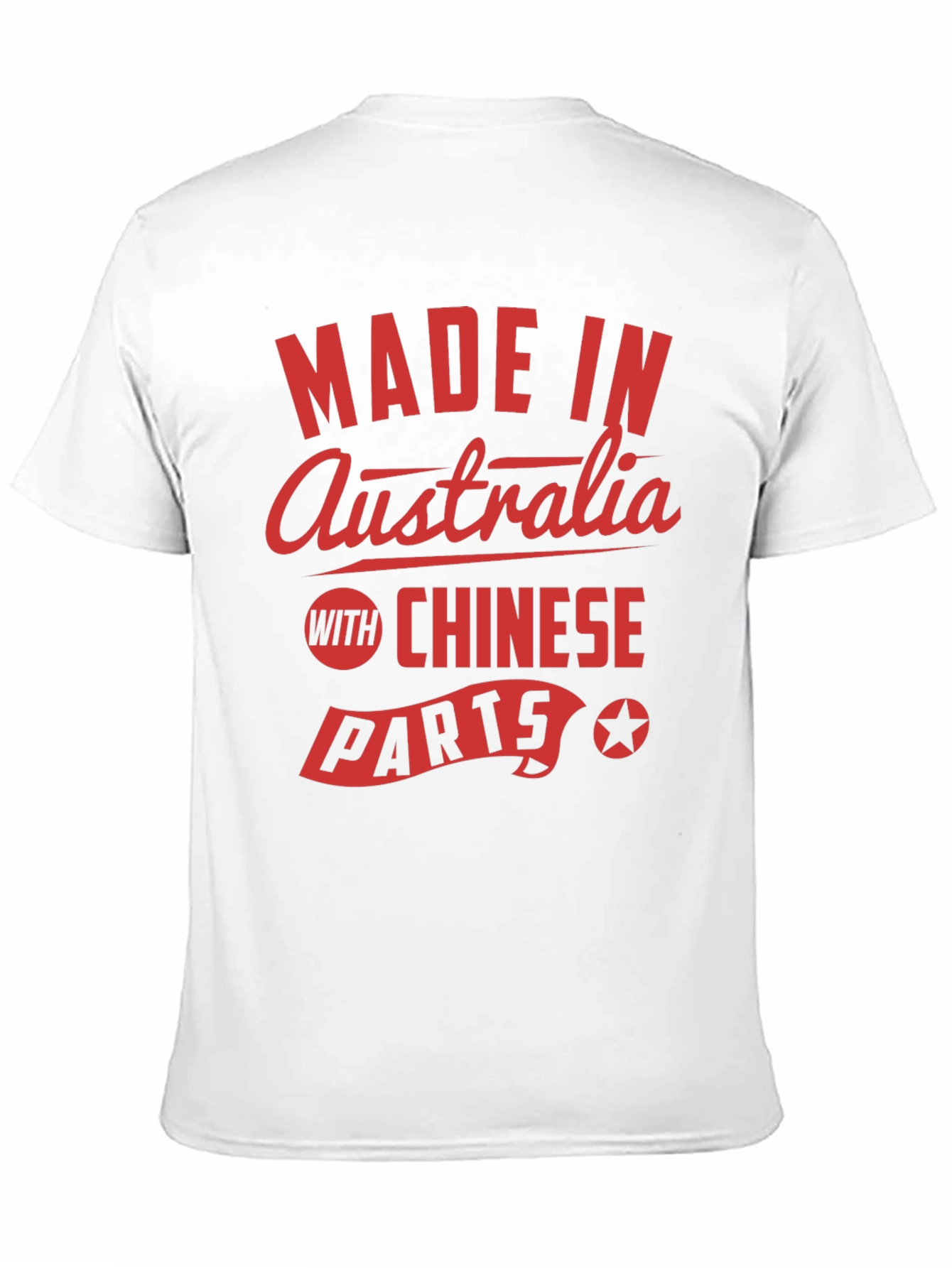 Black Made In Australia with Chinese Parts Graphic Tee view 11