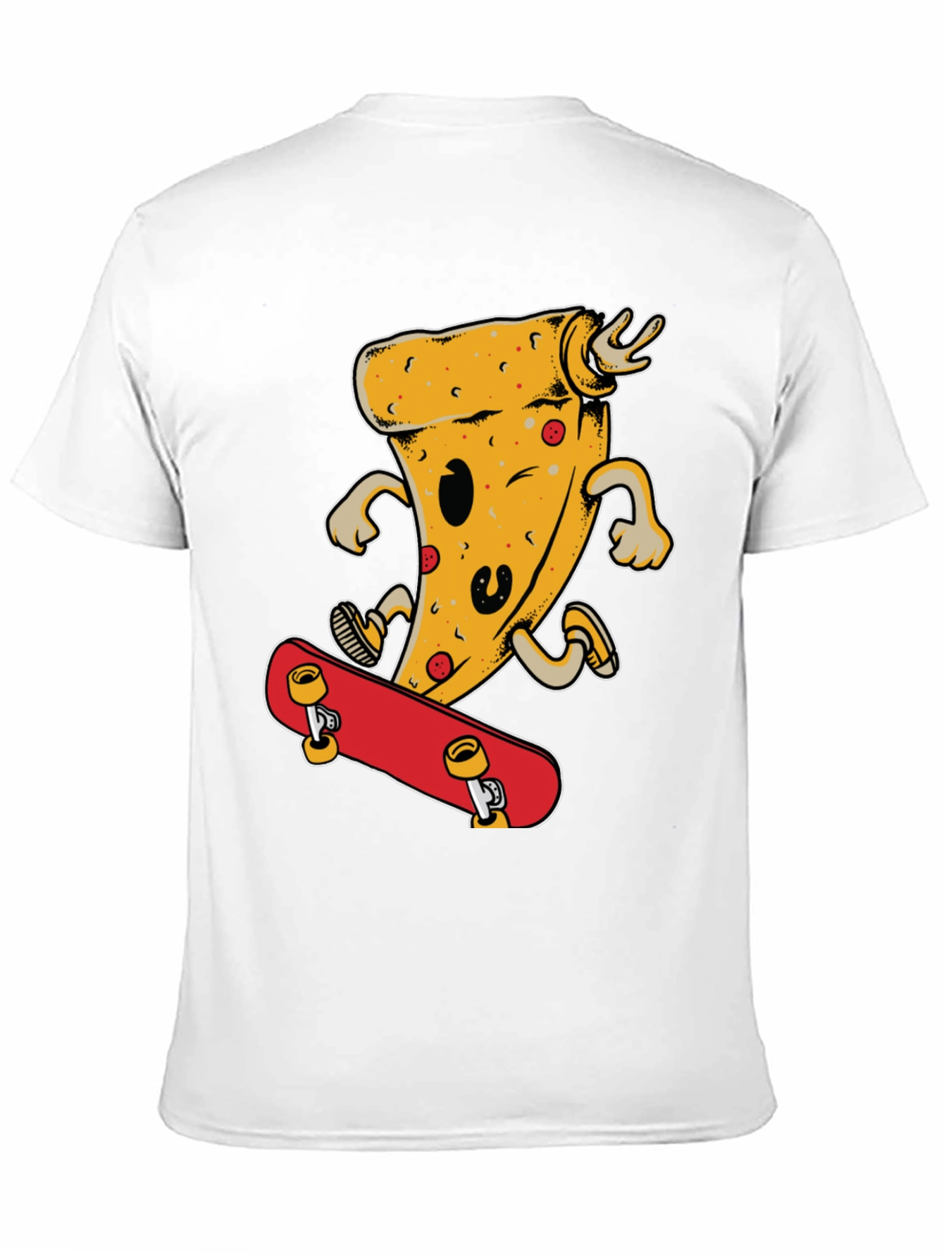 Black Pizza Skateboard T-Shirt - Fun & Stylish view 11