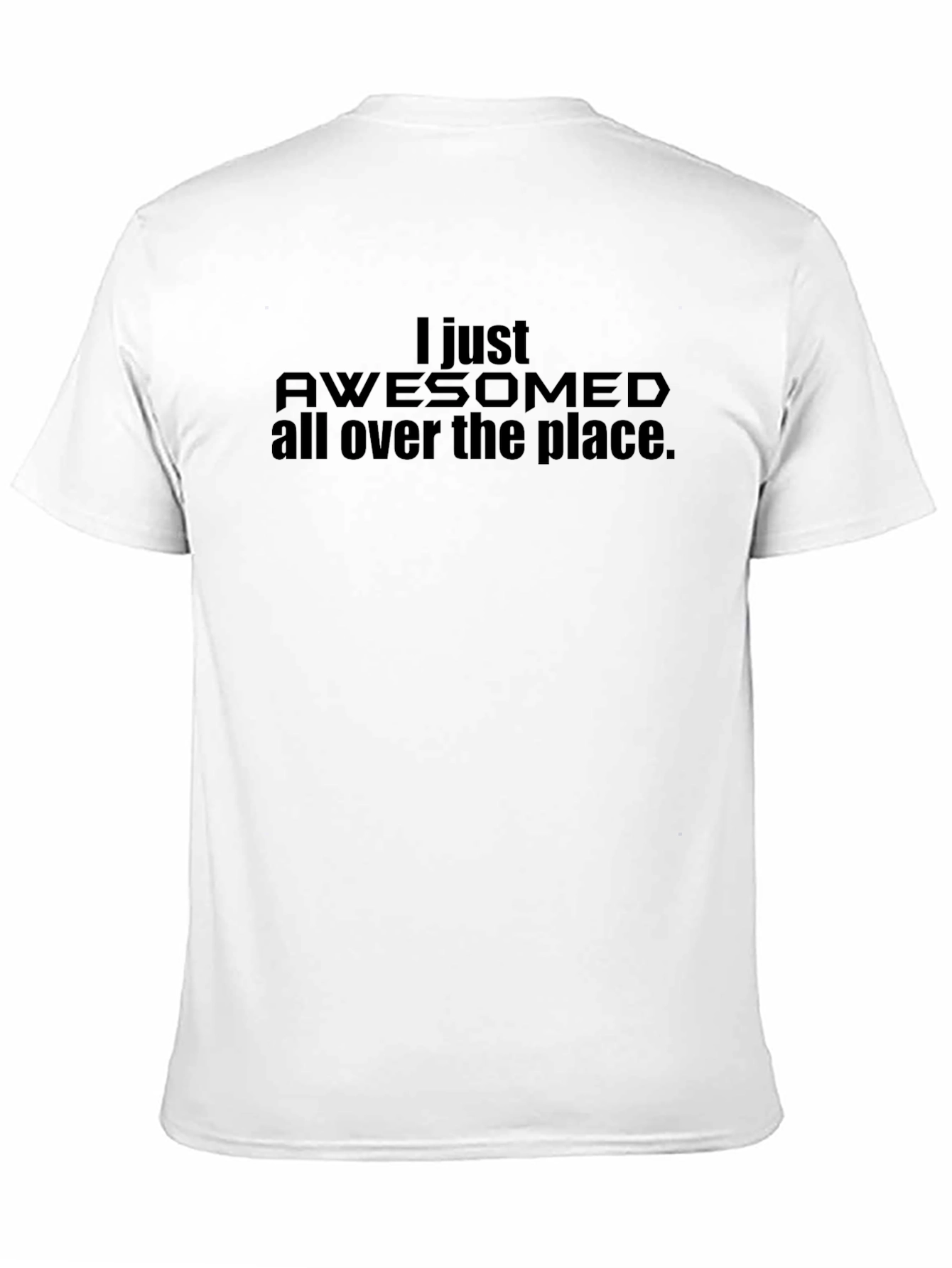 Black Awesome All Over T-Shirt - Stylish Graphic Tee view 11