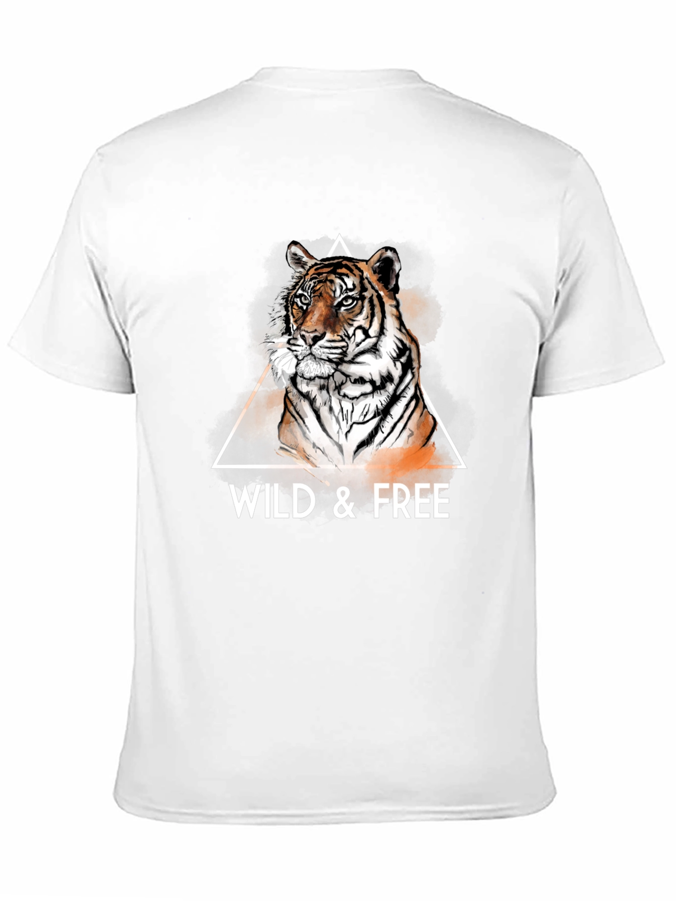 Black Wild & Free Tiger Graphic Tee - Cool Men's T-Shirt view 11