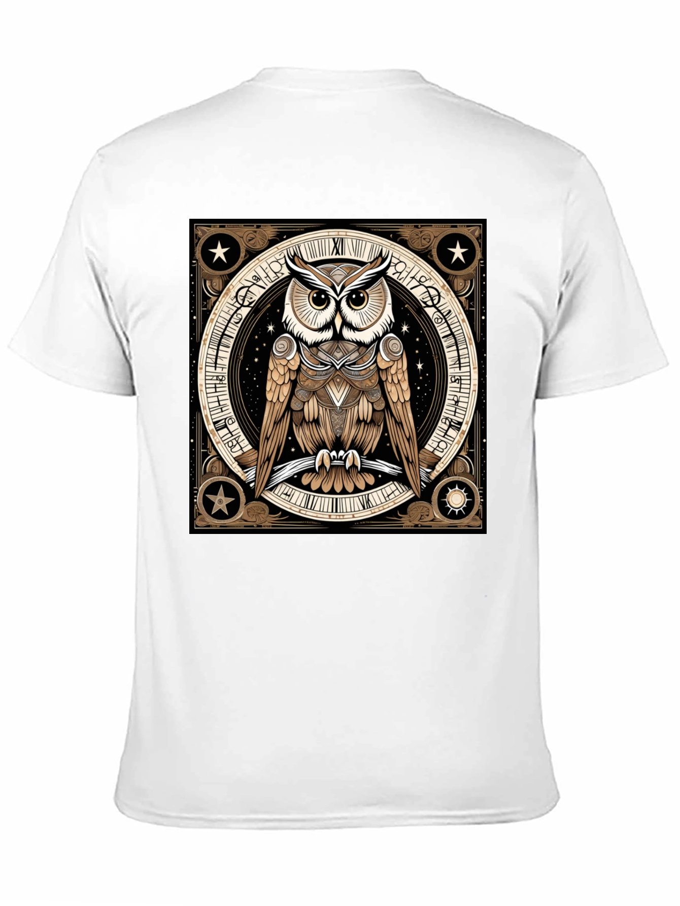 Black Mystic Owl Graphic Tee - Black view 11
