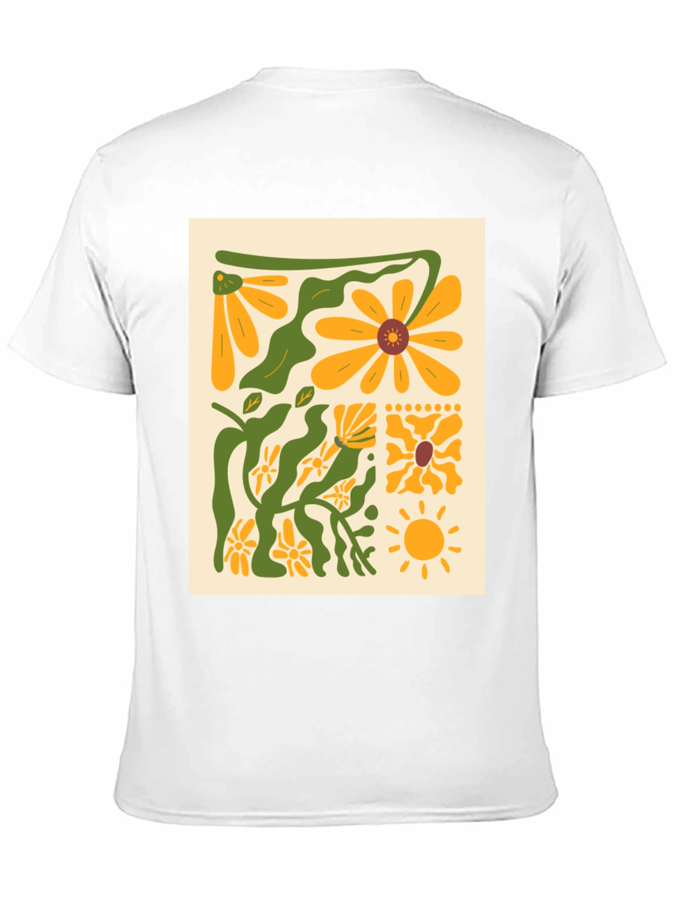 Black Floral Print Graphic Tee - Retro Style view 11