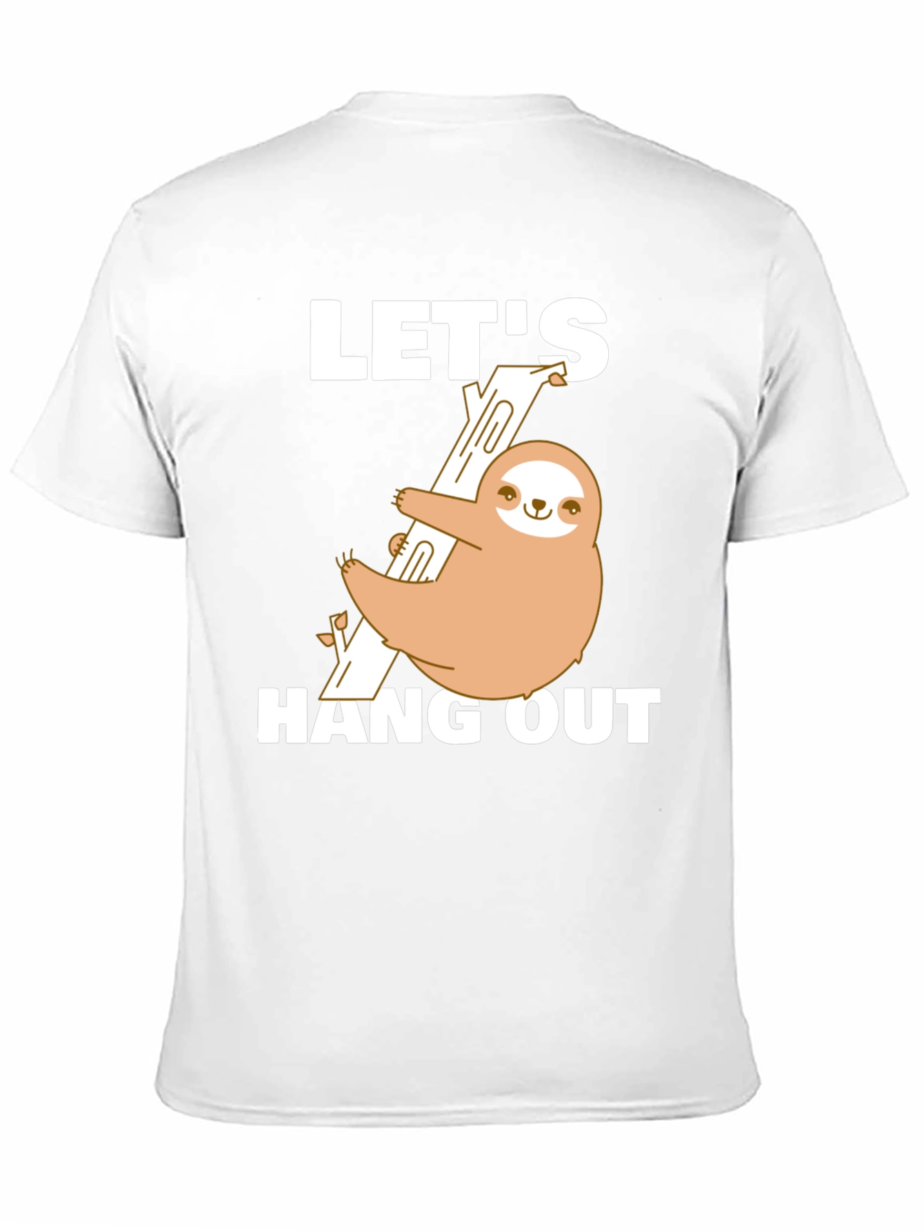 Black Sloth Hang Out T-Shirt Funny Tee view 11