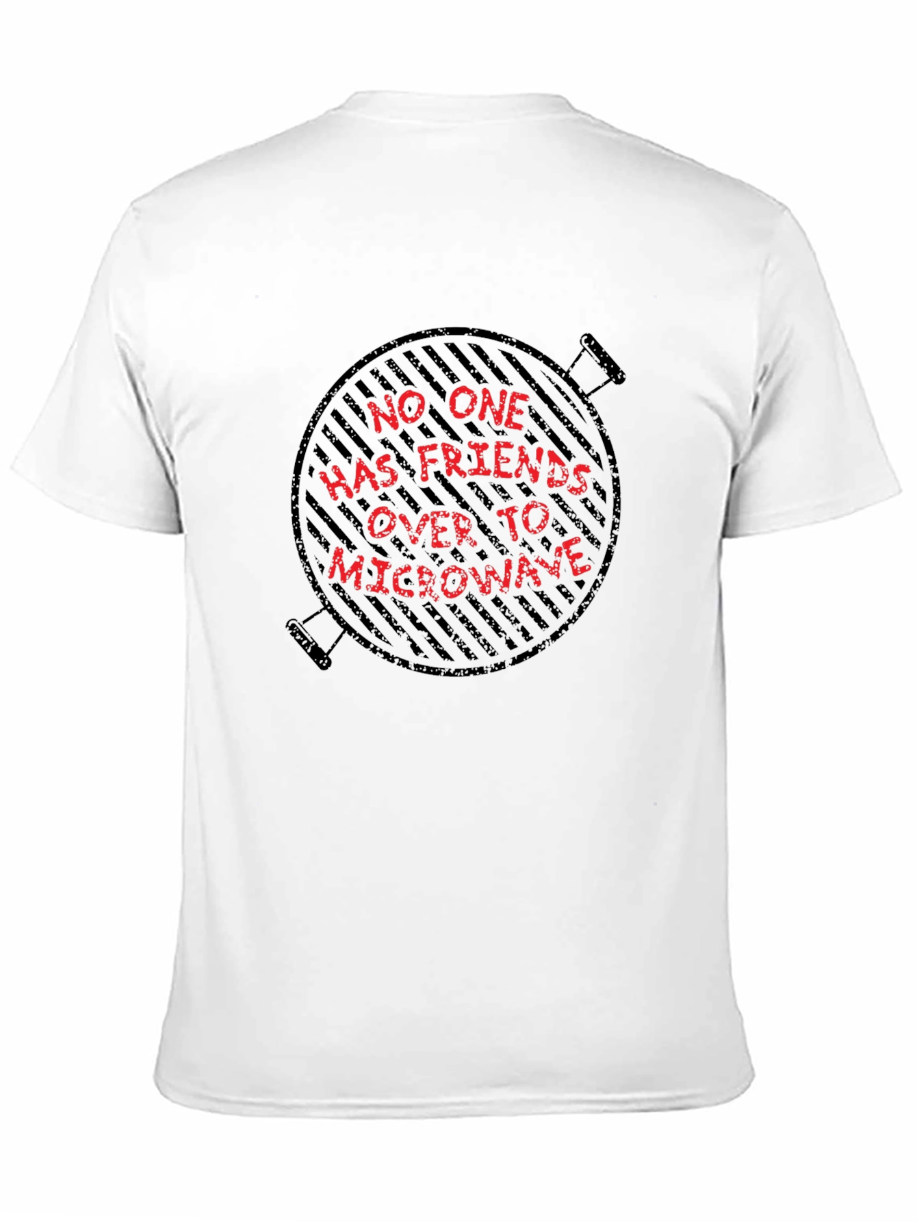 Black Grill Humor Graphic Tee - No Microwave Friends view 11