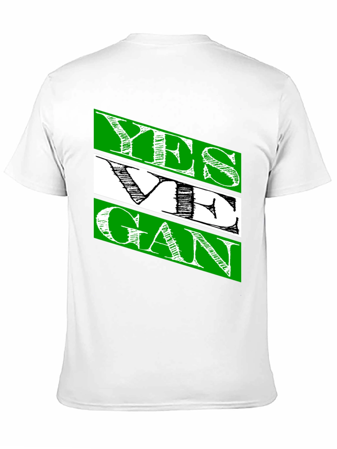 Black Yes We Gan T-Shirt | Men's Black Cotton Tee view 11