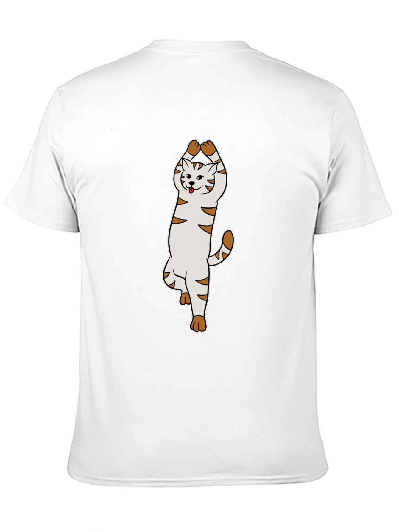 Black Yoga Cat T-Shirt - Black Cotton Blend view 11