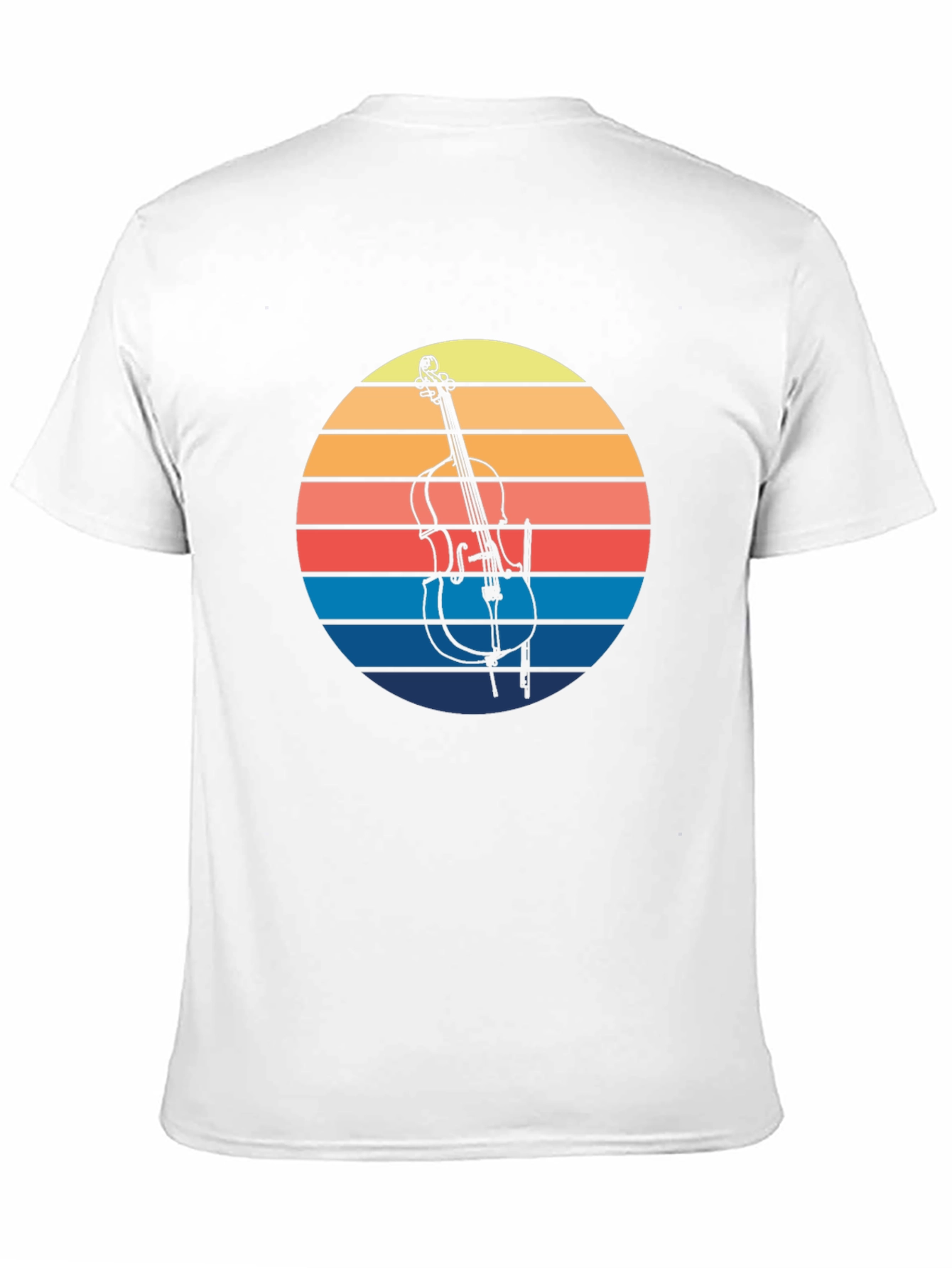 Black Retro Cello Sunset Graphic Tee view 11