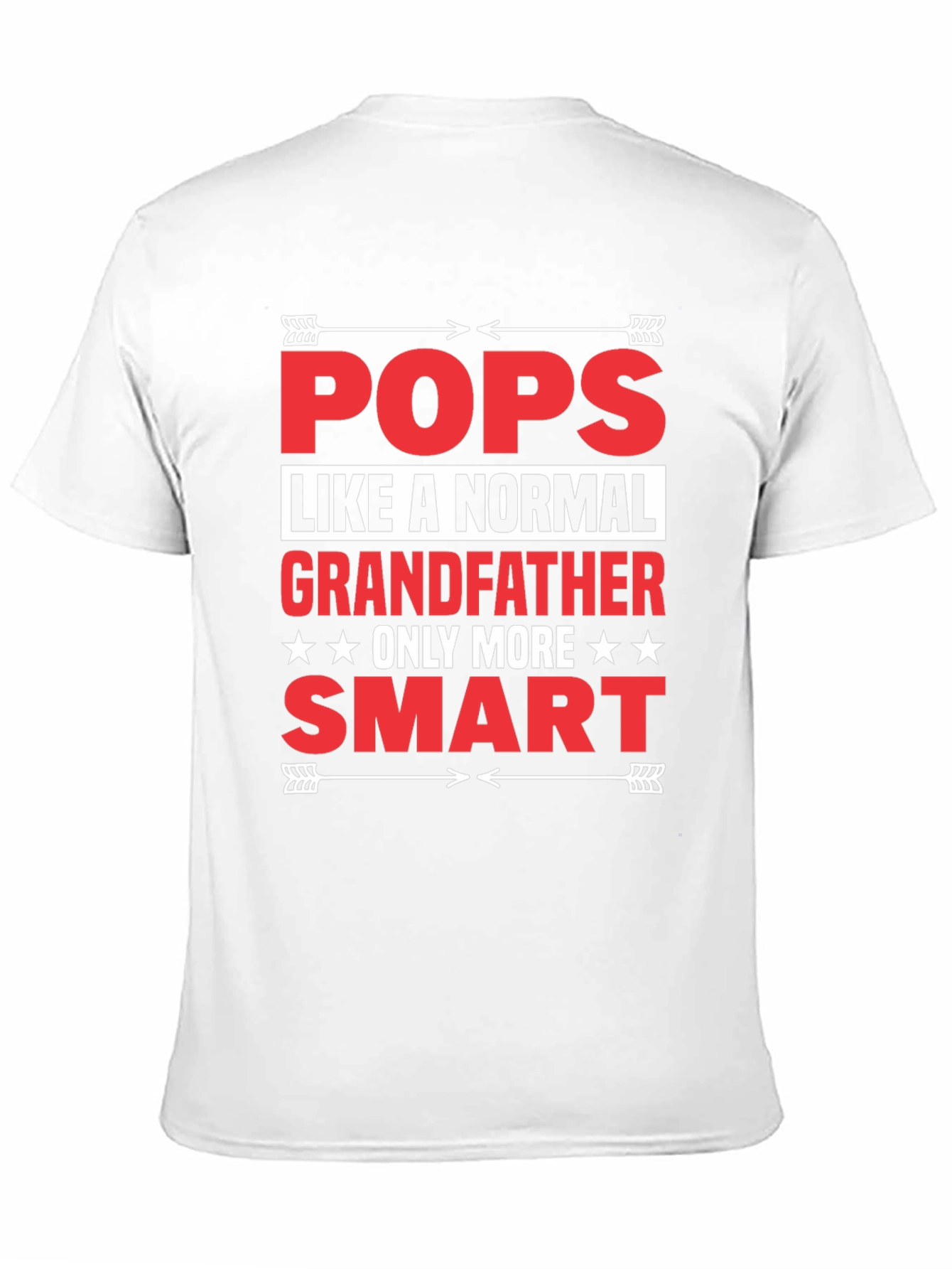 Black Funny Pops Grandfather T-Shirt view 11