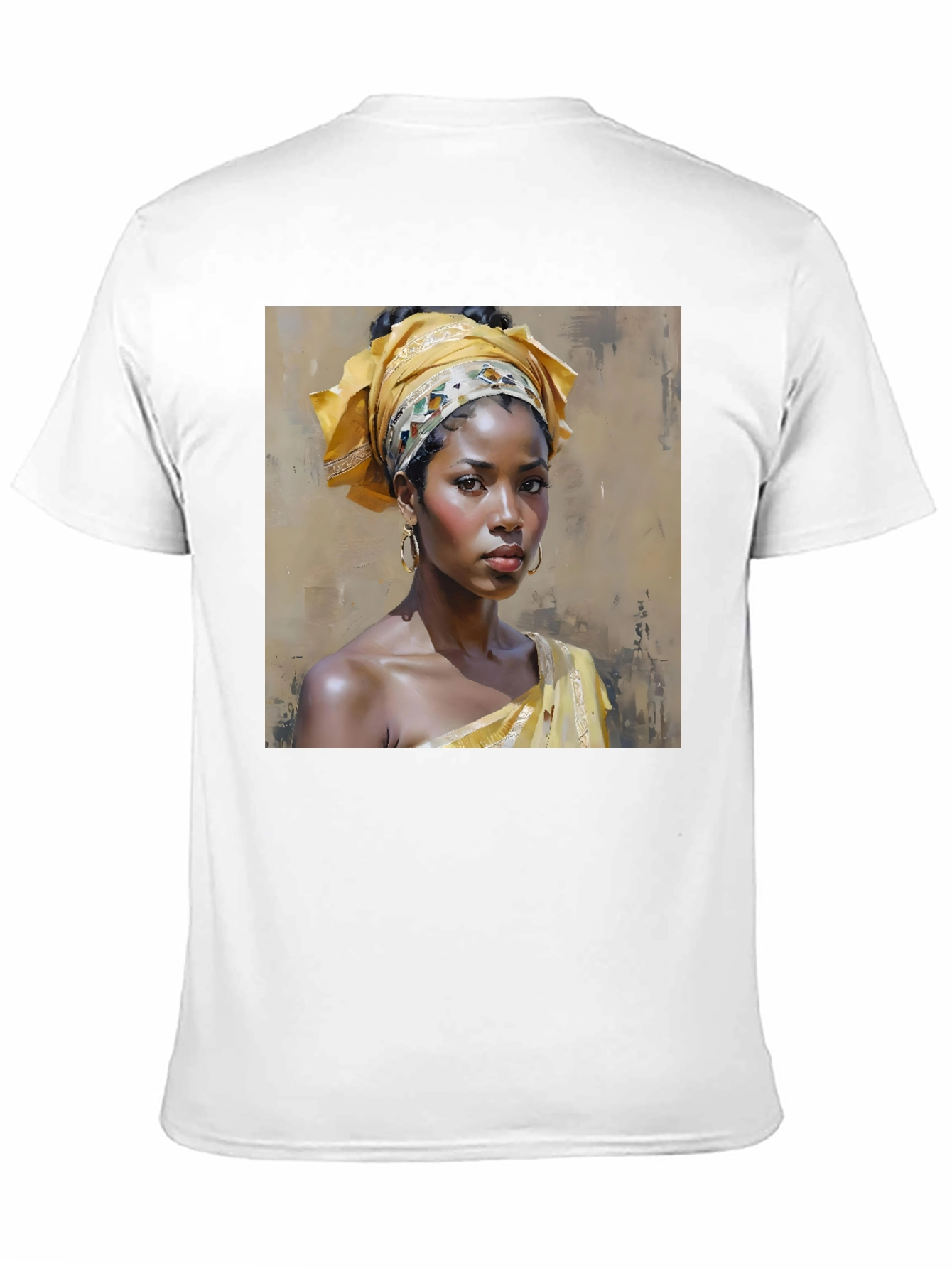 Black Portrait Graphic Tee - Black Cotton T-Shirt view 11