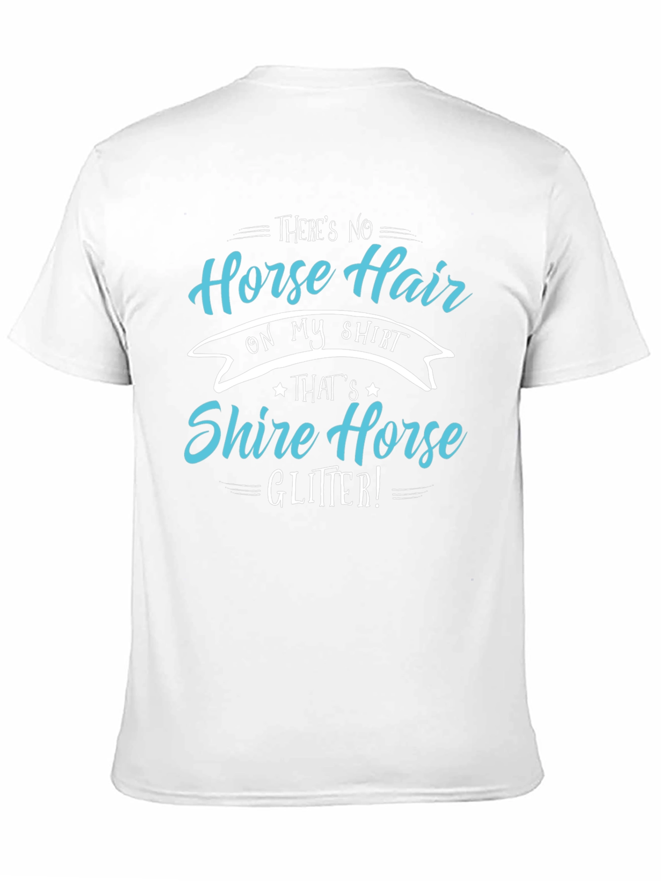 Black Funny Horse Lover T-Shirt - Shire Horse Glitter Tee view 11