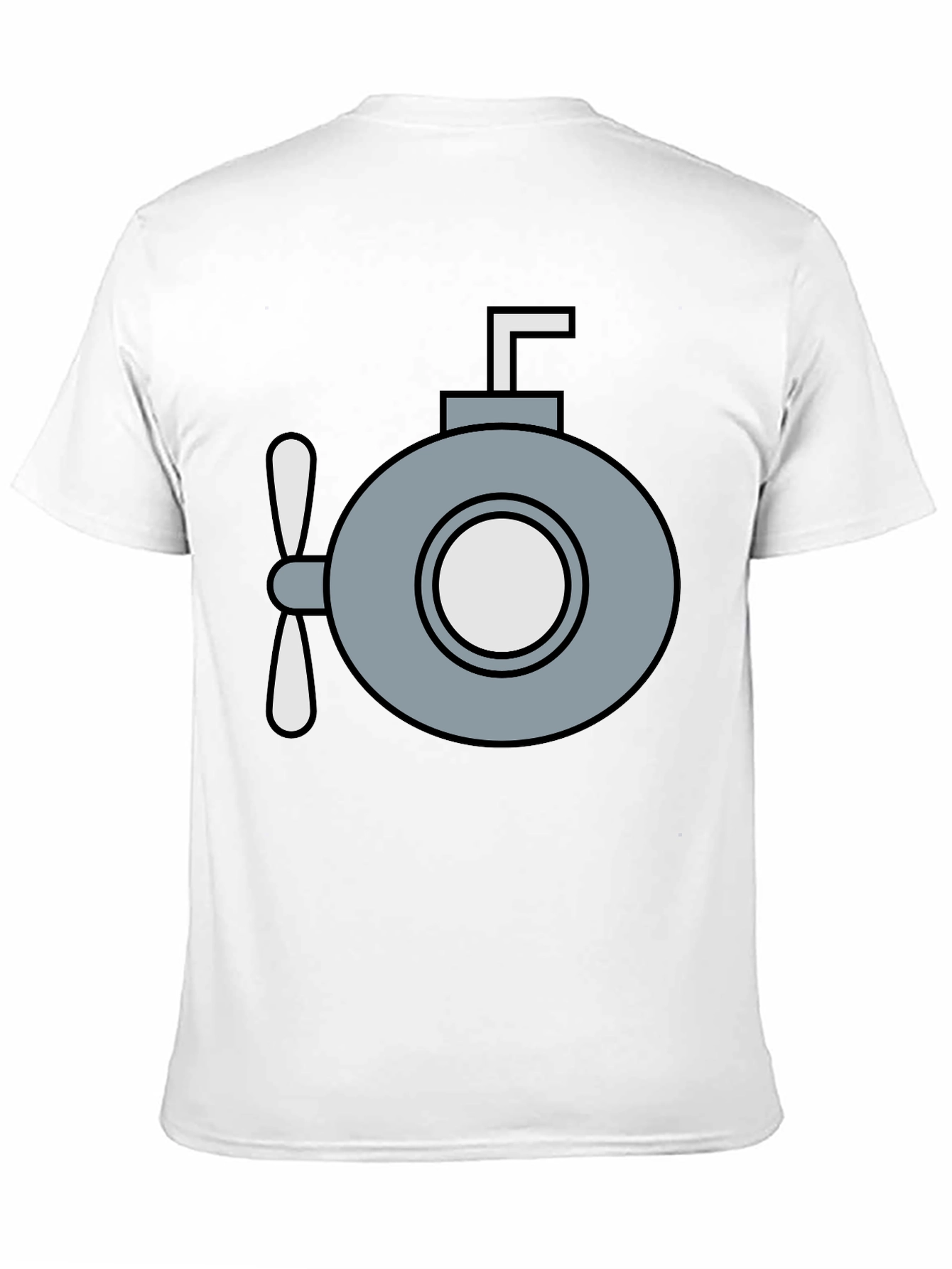 Black Submarine Graphic T-Shirt - Quirky Navy Style view 11