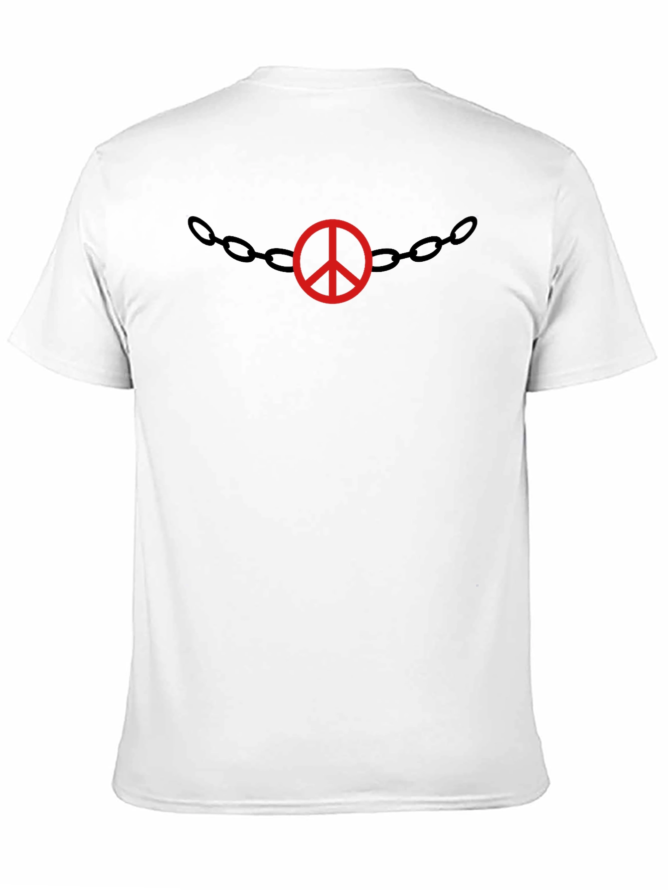 Black Peace Chain Graphic T-Shirt view 11