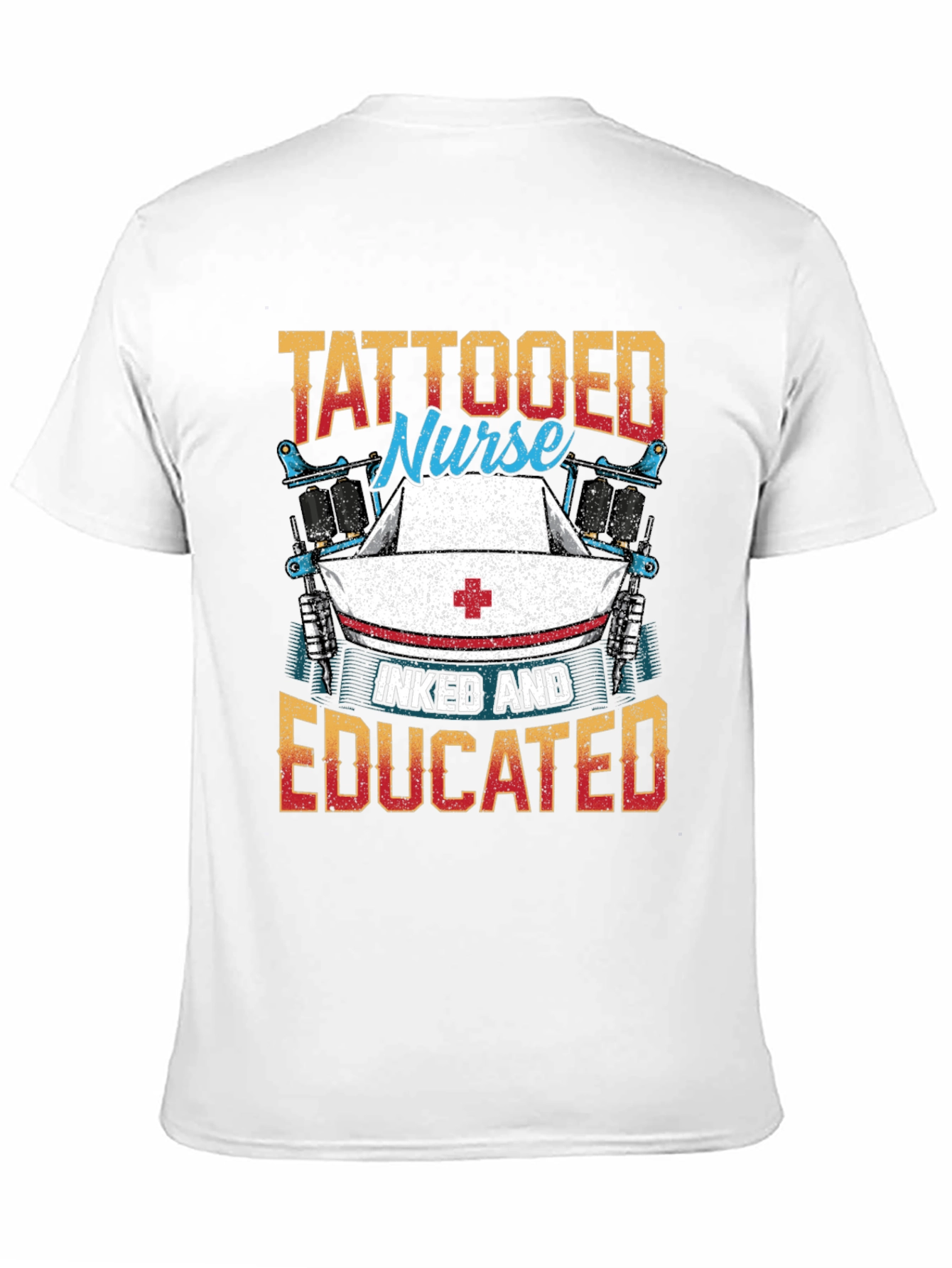 Black Tattooed Nurse T-Shirt - Inked and Educated view 11