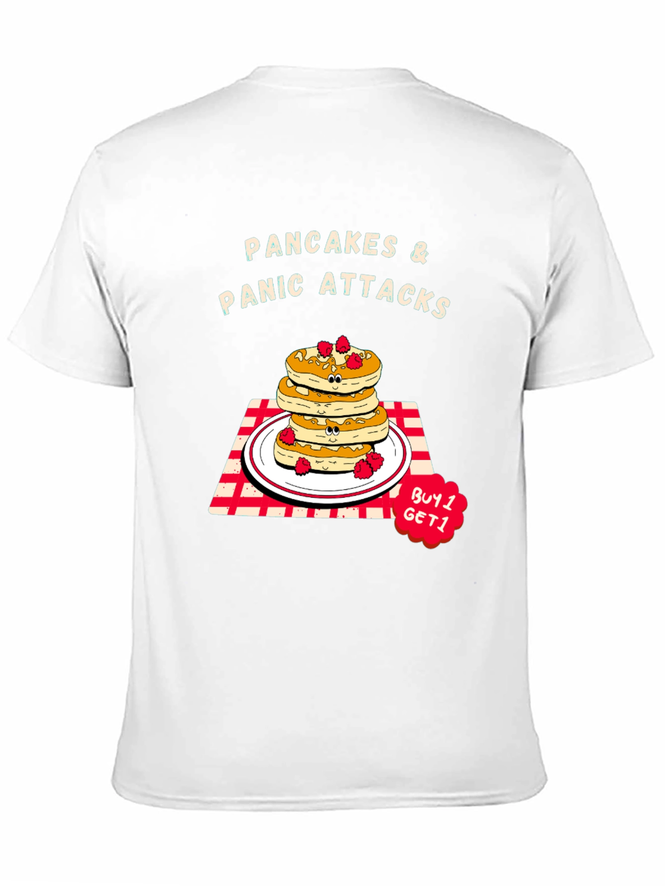 Black Pancakes & Panic Attacks Graphic Tee view 11
