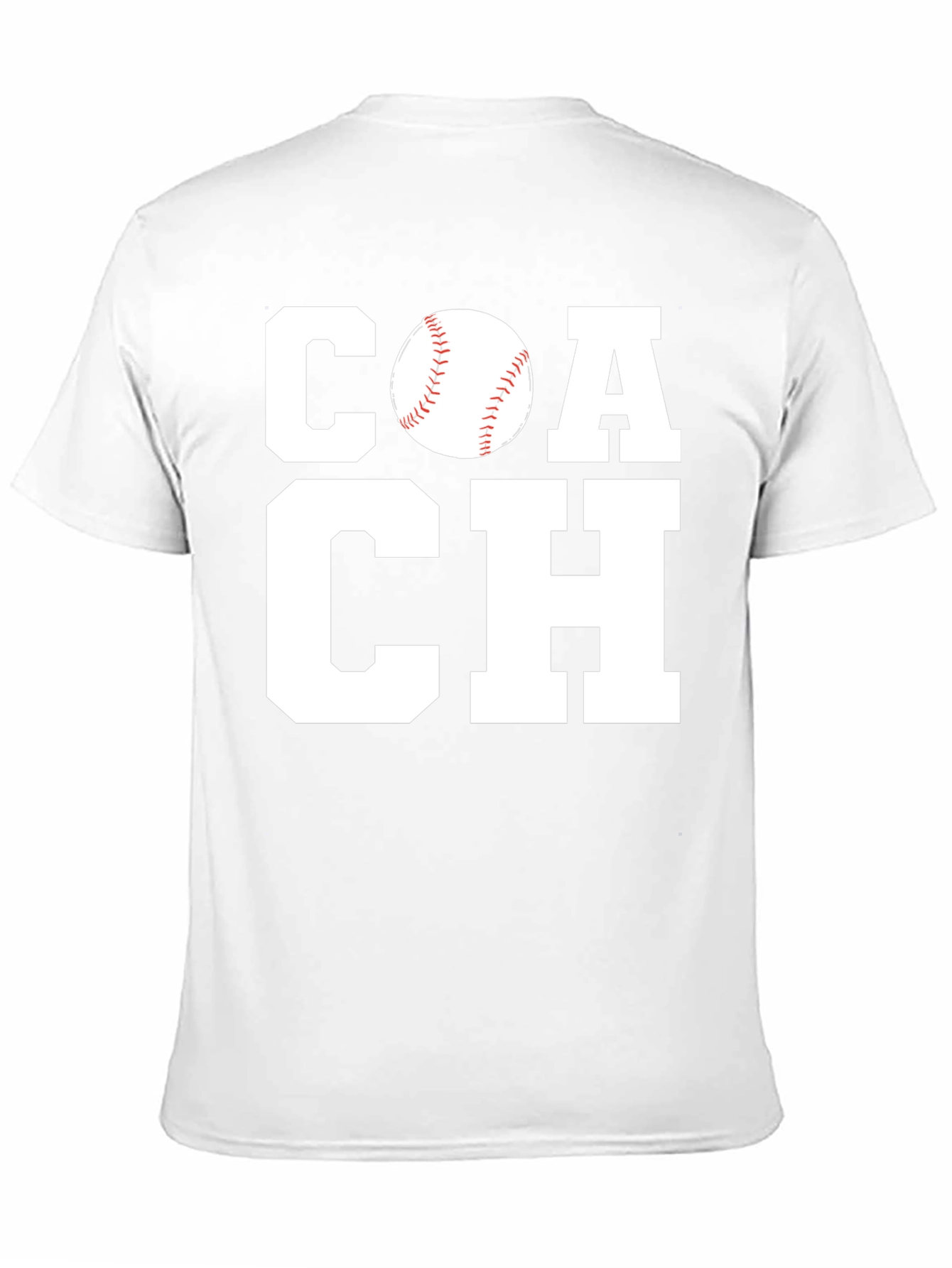 Black Baseball Coach Graphic Tee - Black Cotton T-Shirt view 11