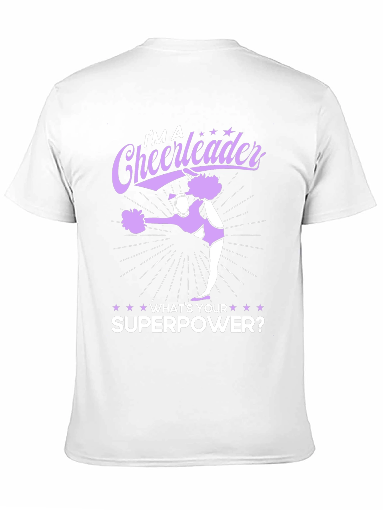 Black Cheerleader Superpower Black Graphic Tee view 11