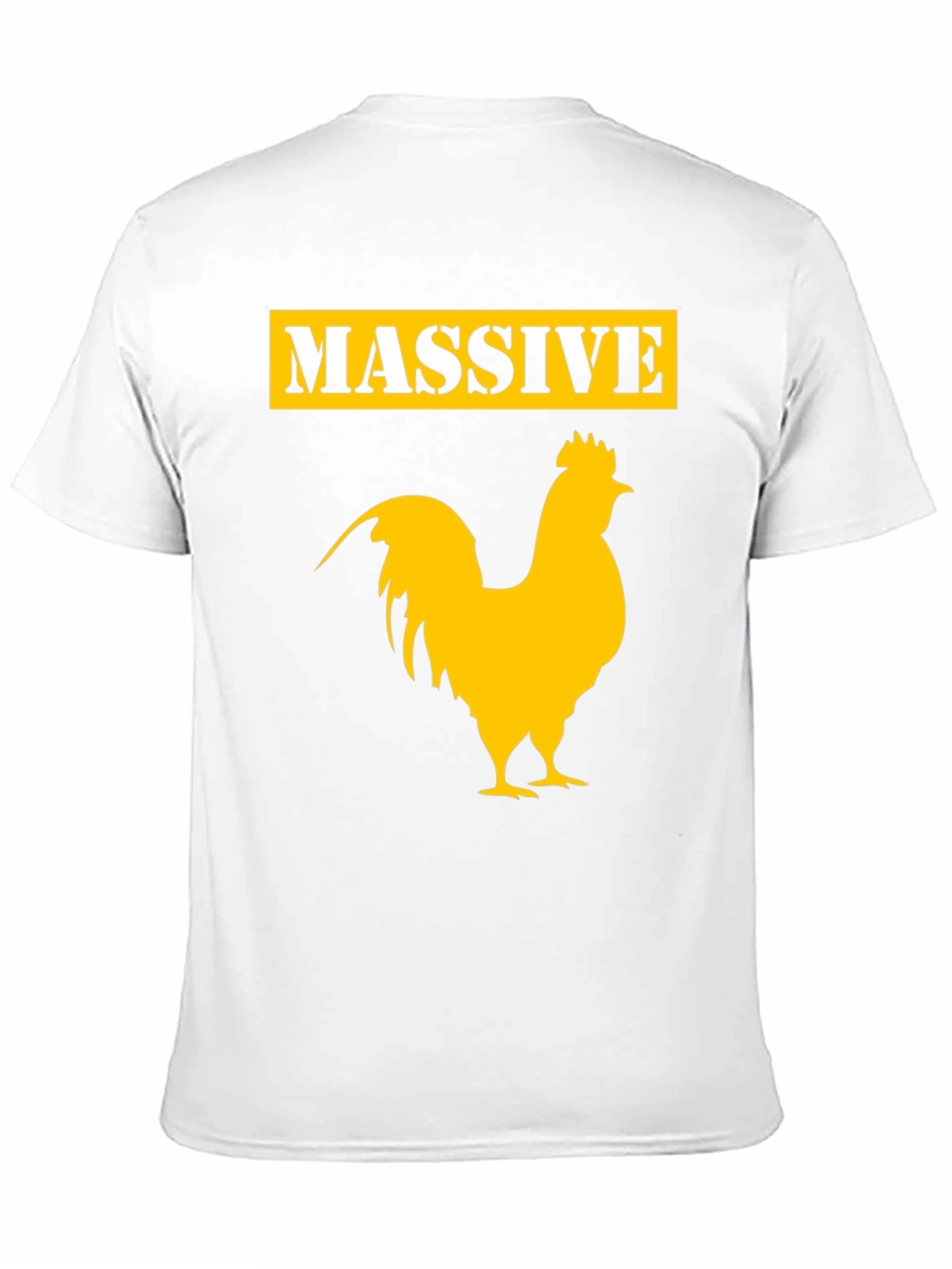 Black Massive Rooster Graphic Tee - Funny Chicken T-Shirt view 11