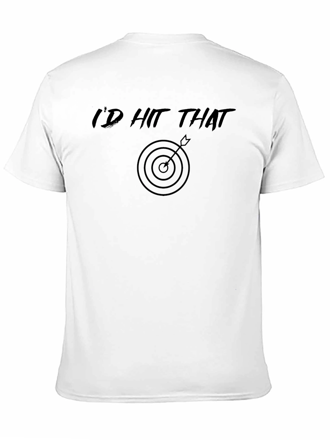 Black I'd Hit That Tee - Funny Target Graphic T-Shirt view 11