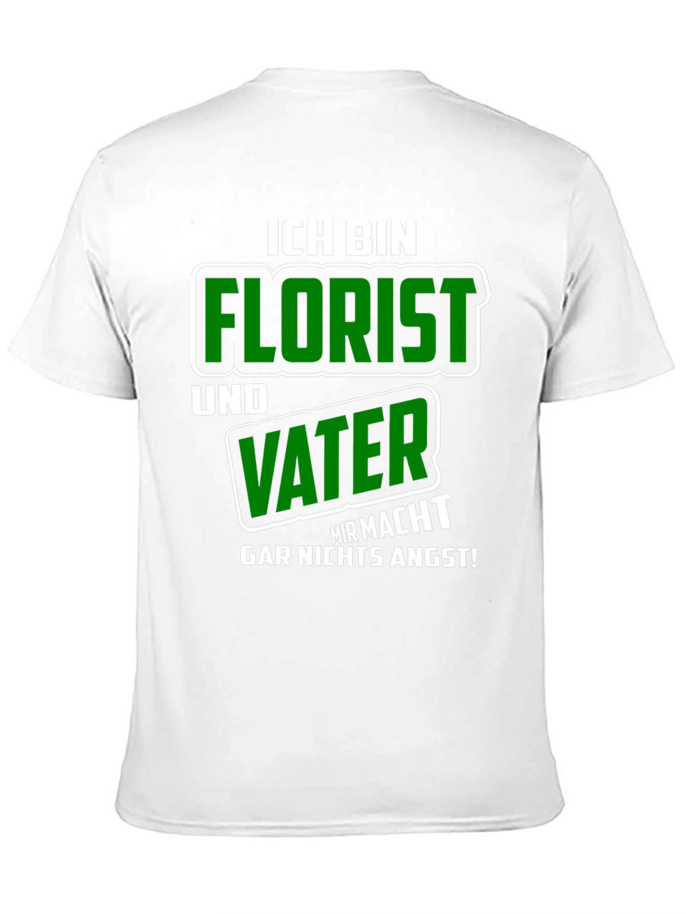 Black Florist Dad T-Shirt - Fearless Father's Day Gift view 11