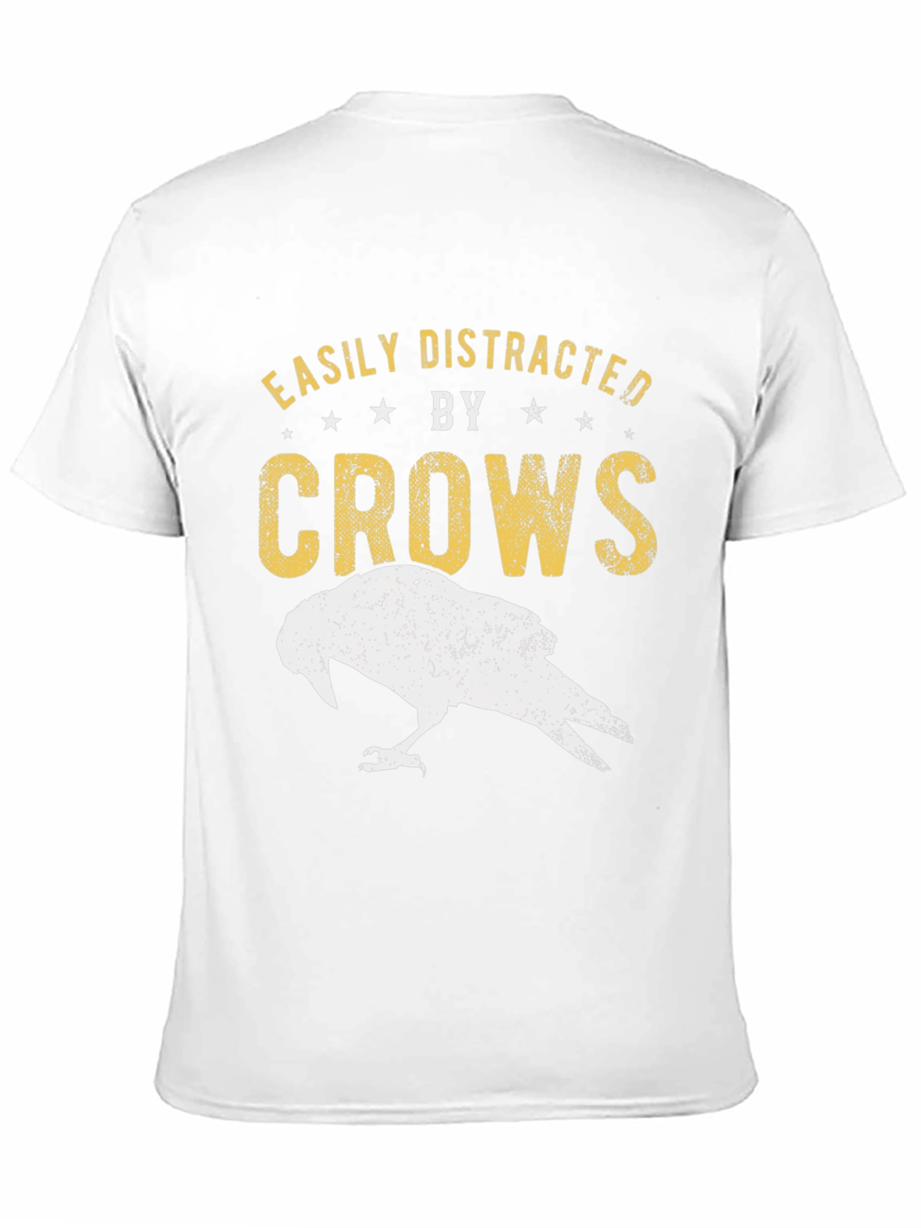 Black Easily Distracted by Crows Graphic Tee view 11