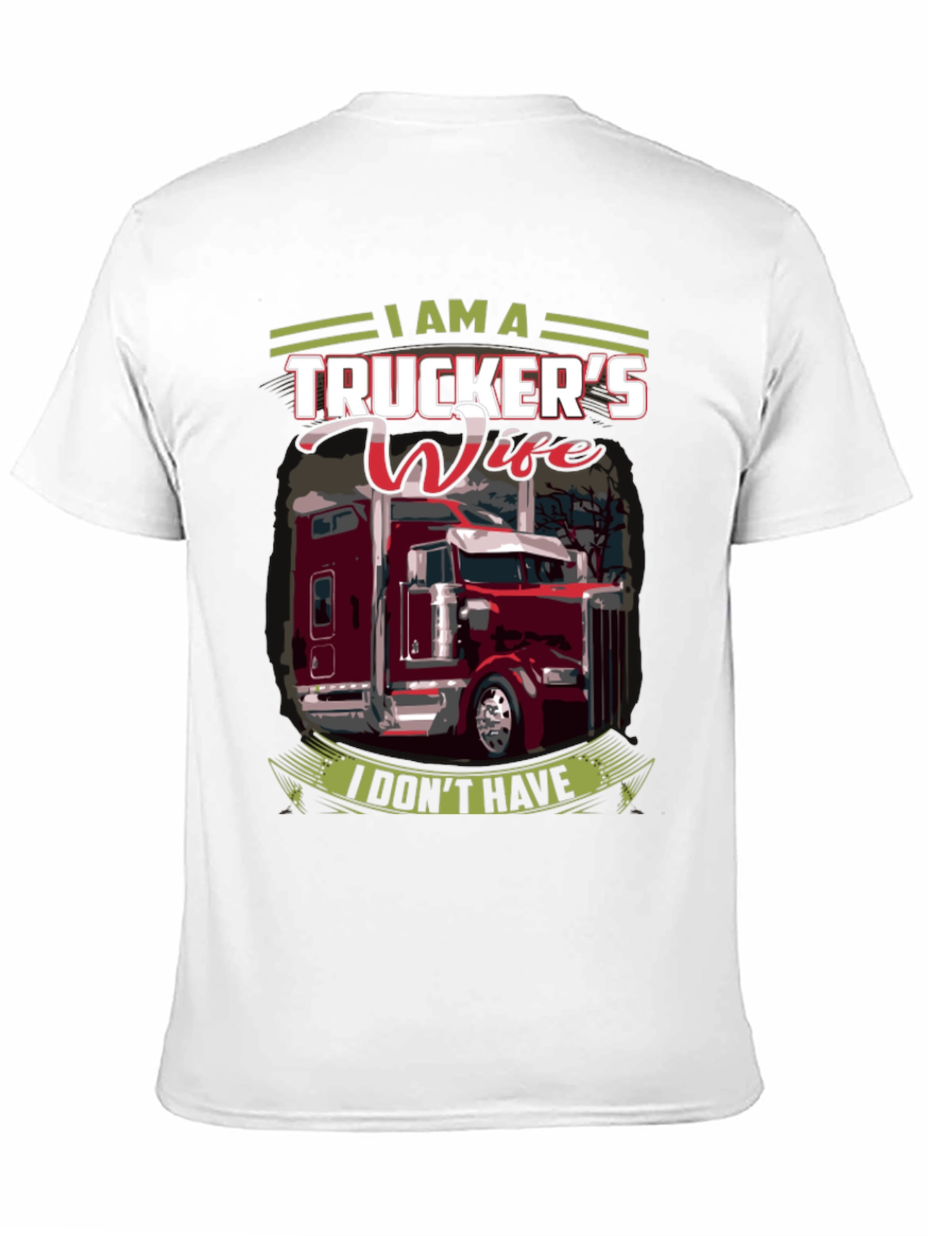 Black Trucker's Wife Graphic T-Shirt view 11