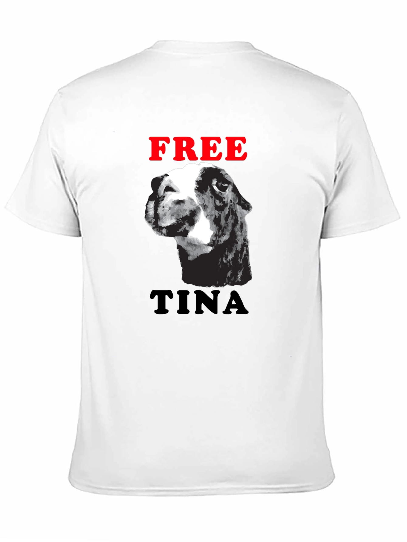 Black Free Tina Llama Graphic Tee - Black Cotton Blend T-Shirt view 11