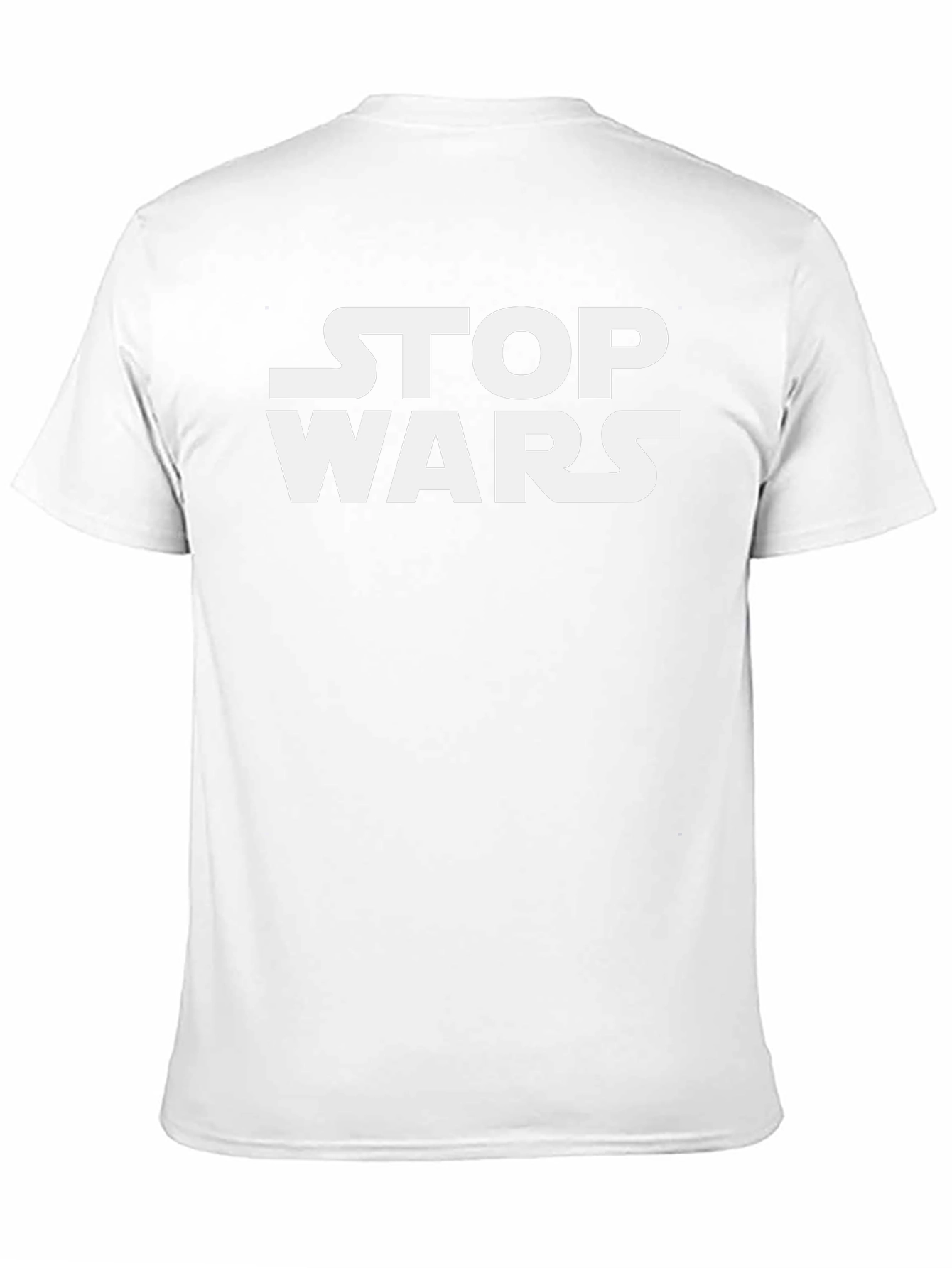 Black Stop Wars Graphic Tee - Black Cotton view 11