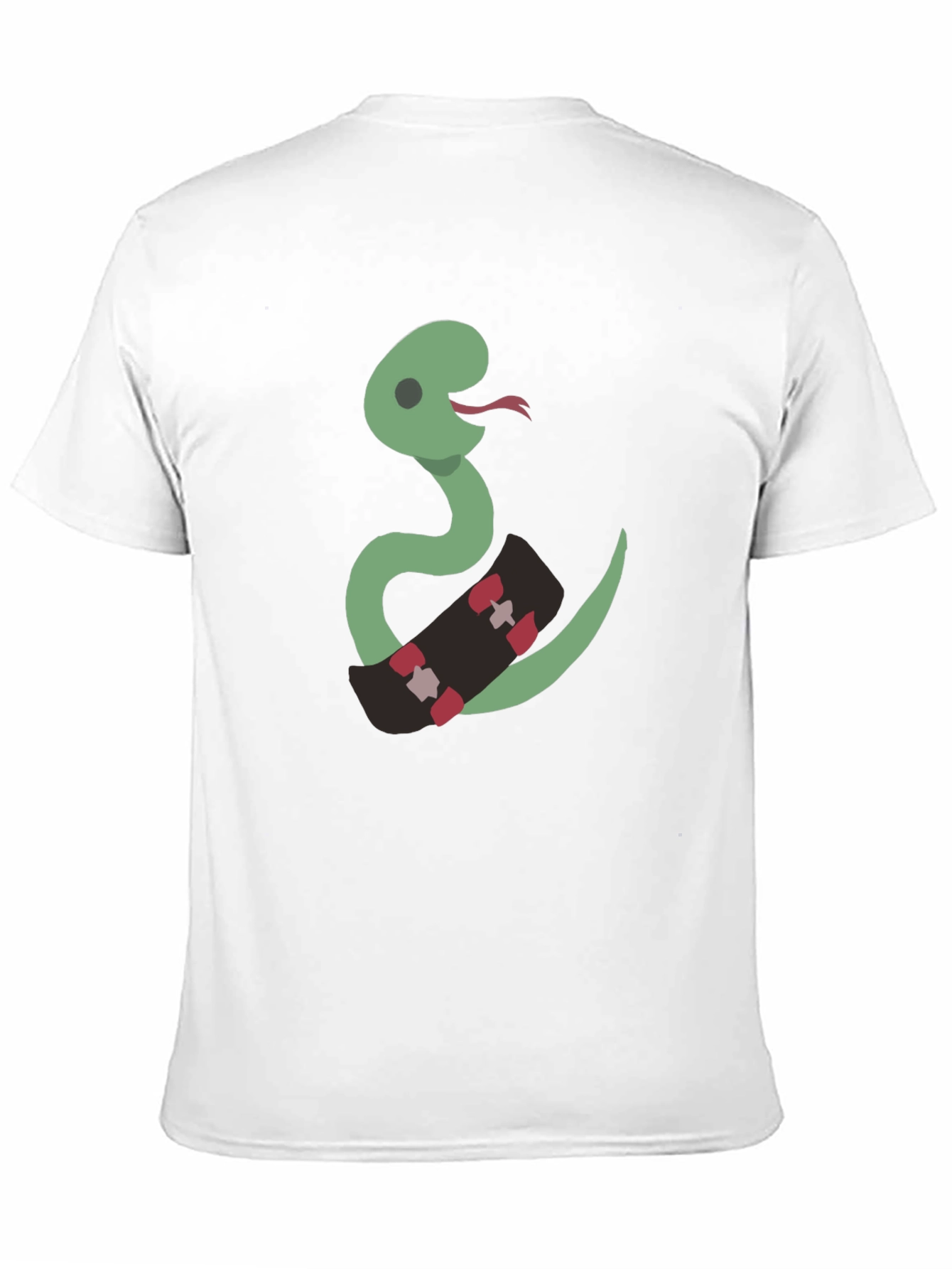Black Snake on Skateboard Graphic Tee view 11