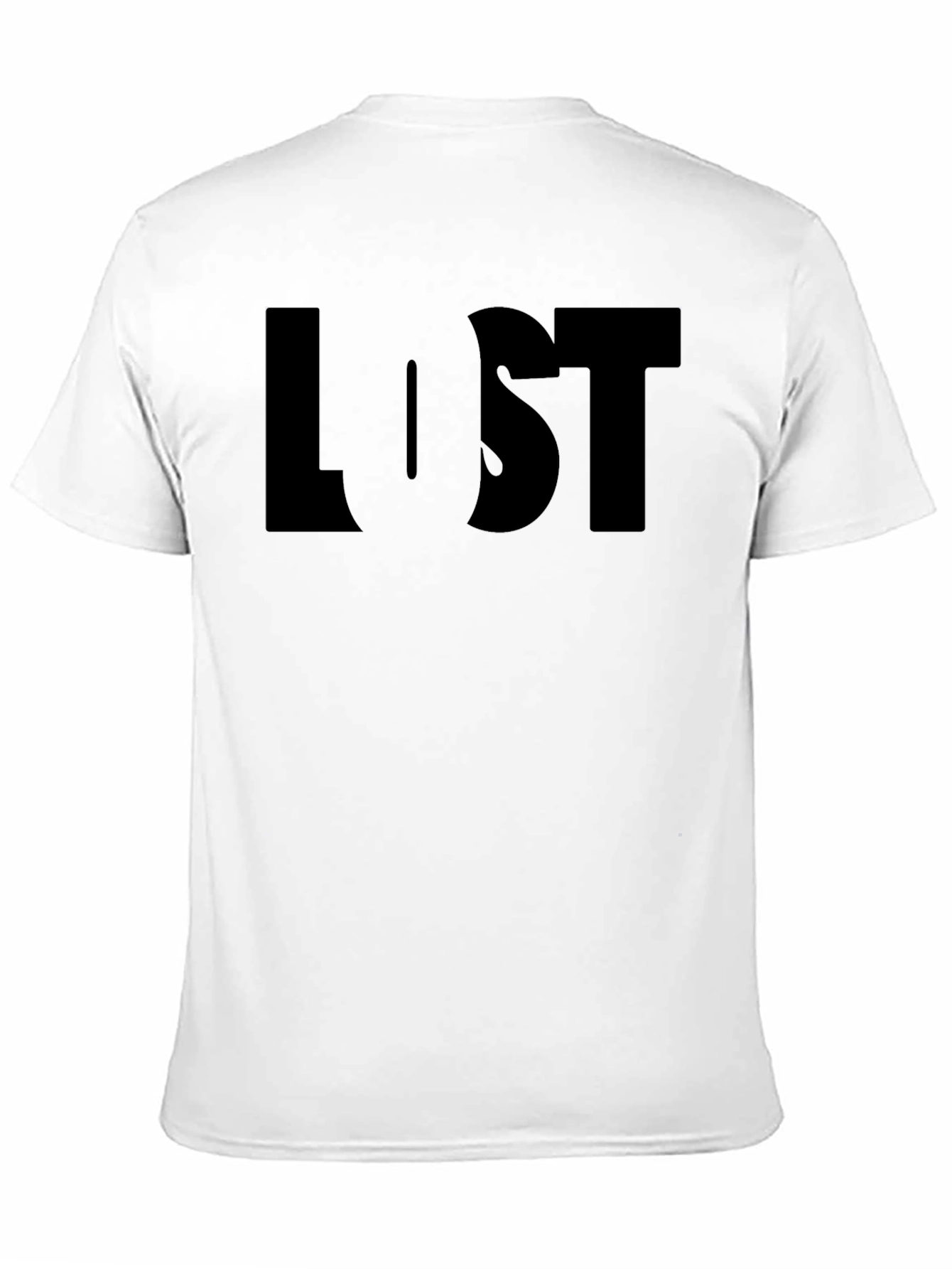 Black Lost Graphic Tee - Mens Black Short Sleeve Shirt view 11