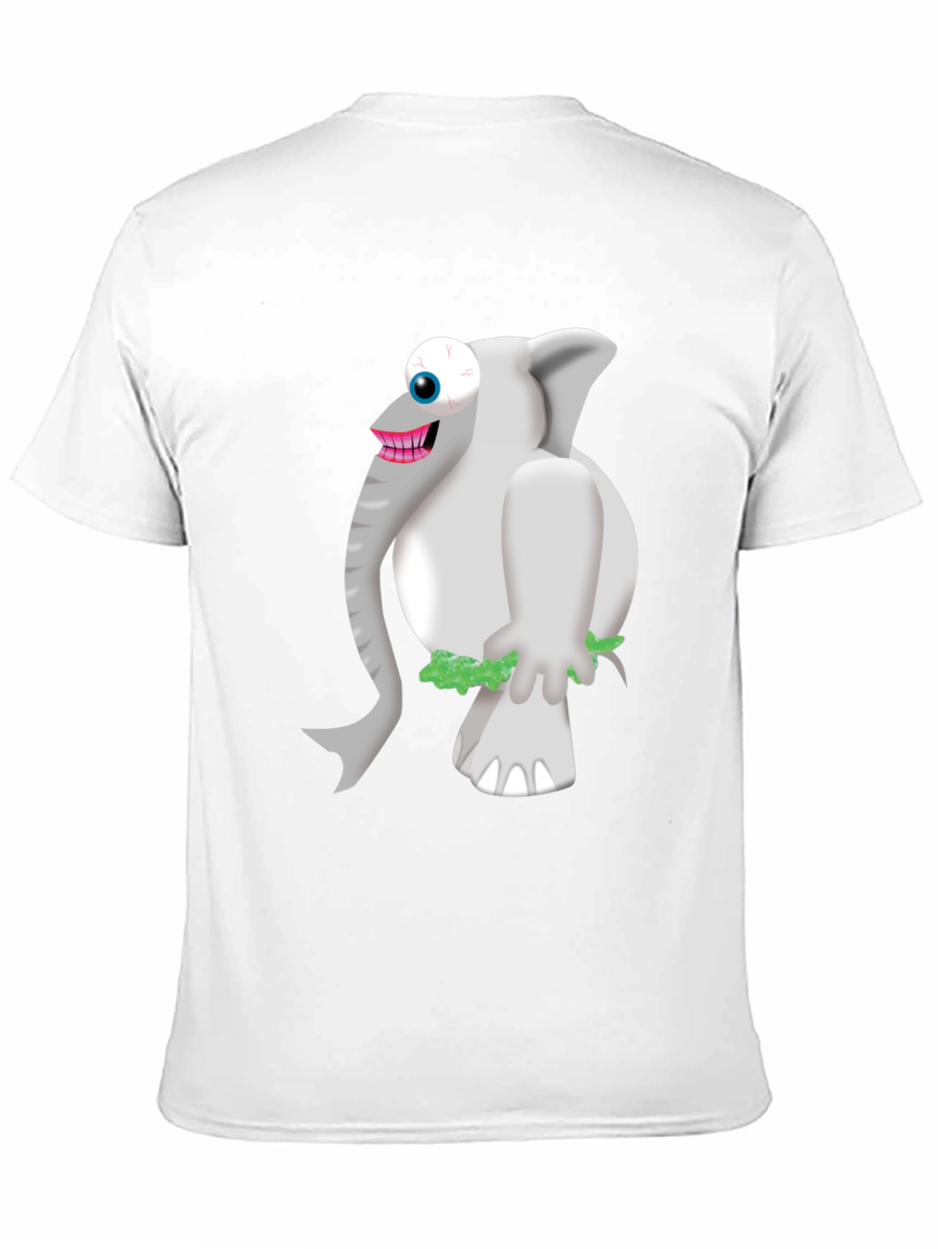 Black Funny Elephant Graphic Tee - Men's Black T-Shirt view 11