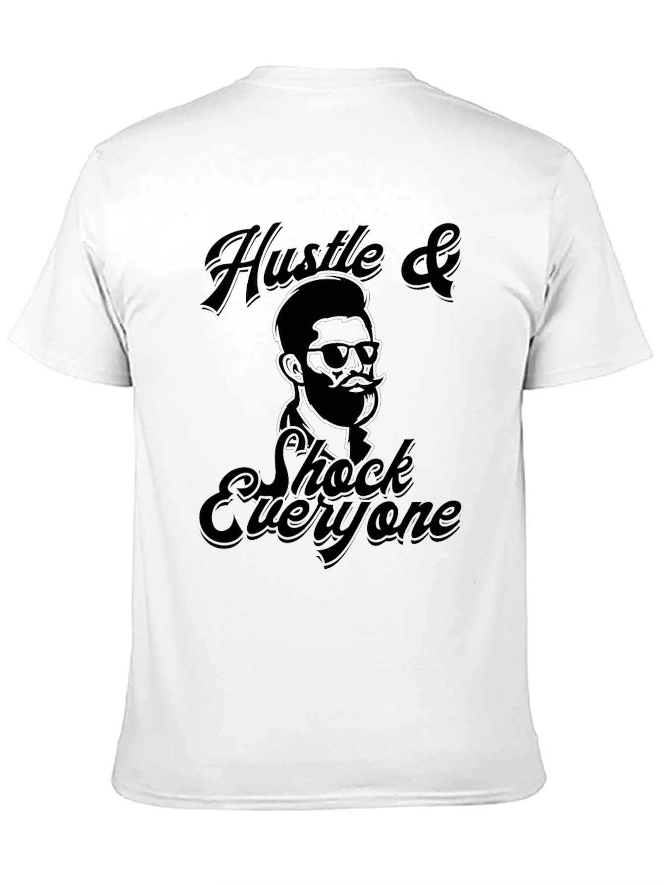 Black Hustle & Shock Graphic Tee - Black view 11