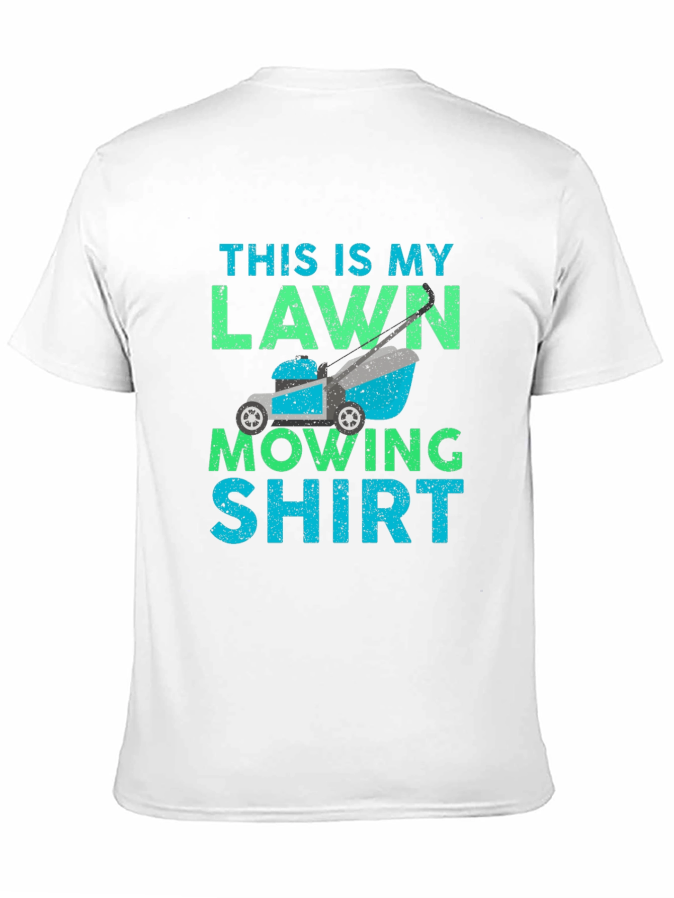 Black Funny Lawn Mowing T-Shirt view 11