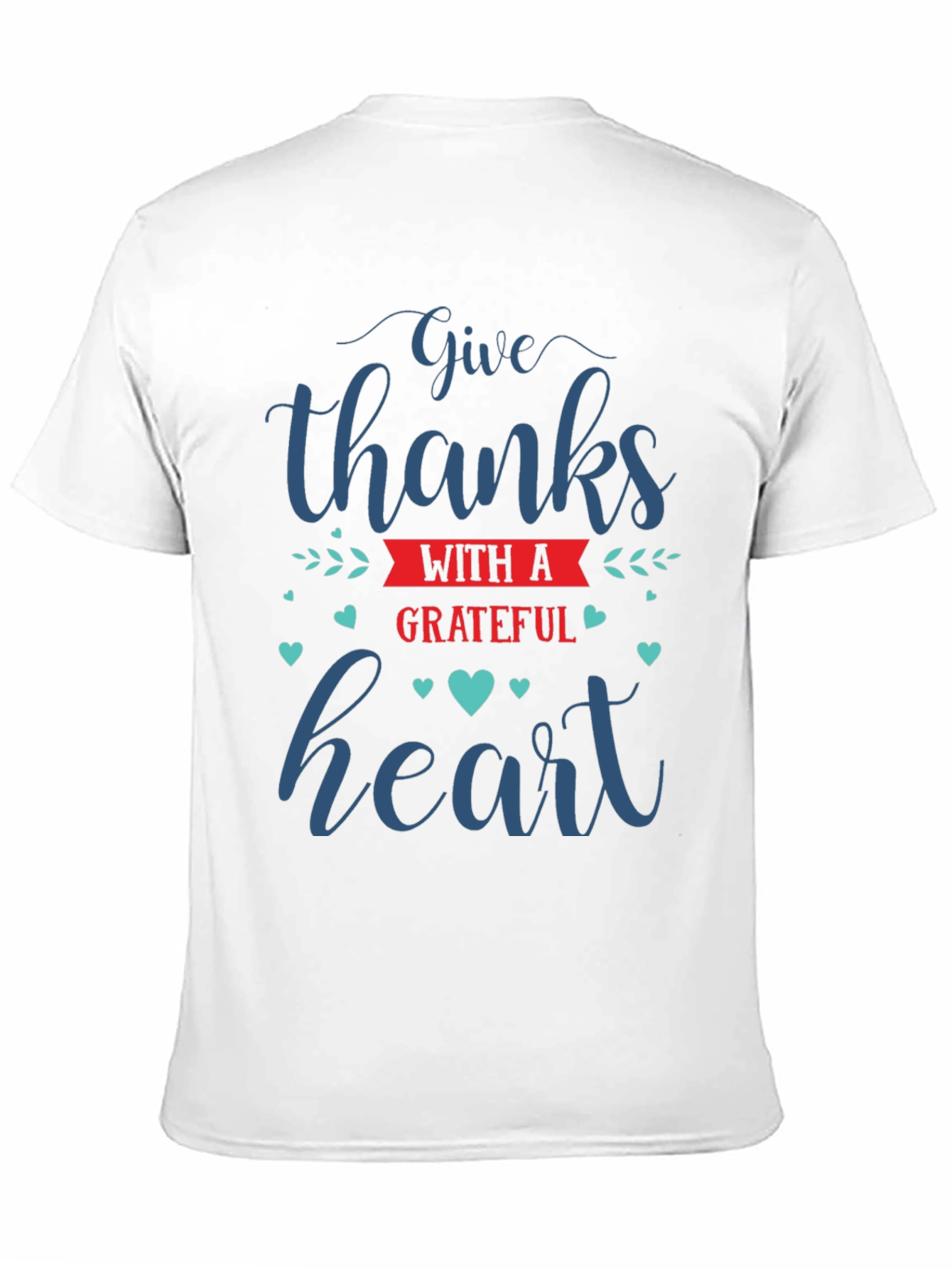 Black Give Thanks Grateful Heart T-Shirt view 11