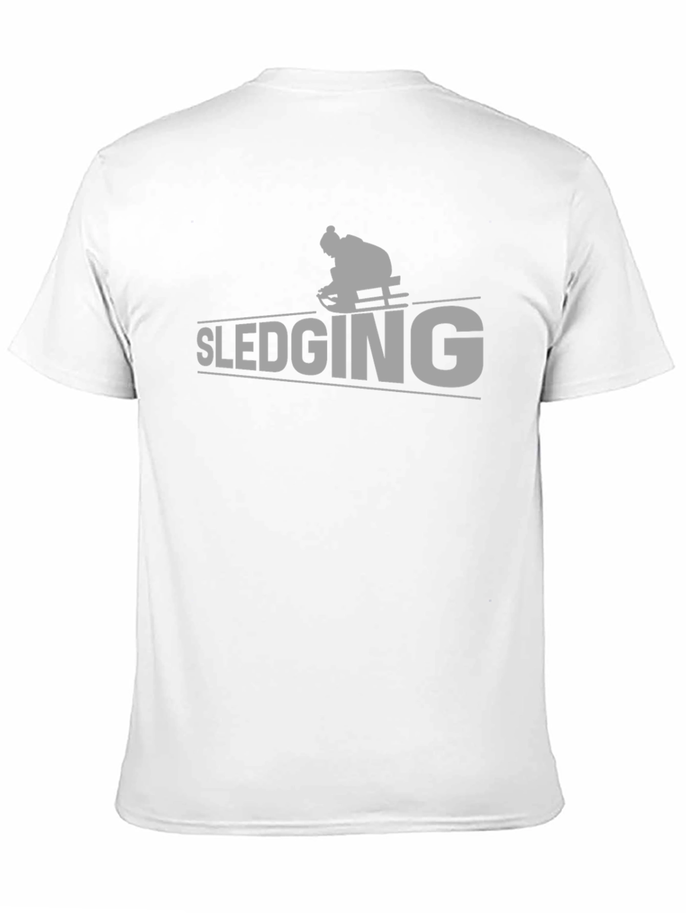 Black Sledging Graphic Tee - Winter Sport Shirt view 11