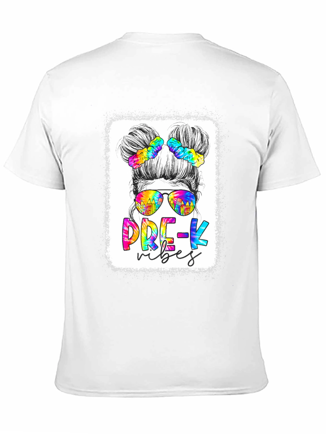 Pre-K Vibes Messy Bun T-Shirt - 11