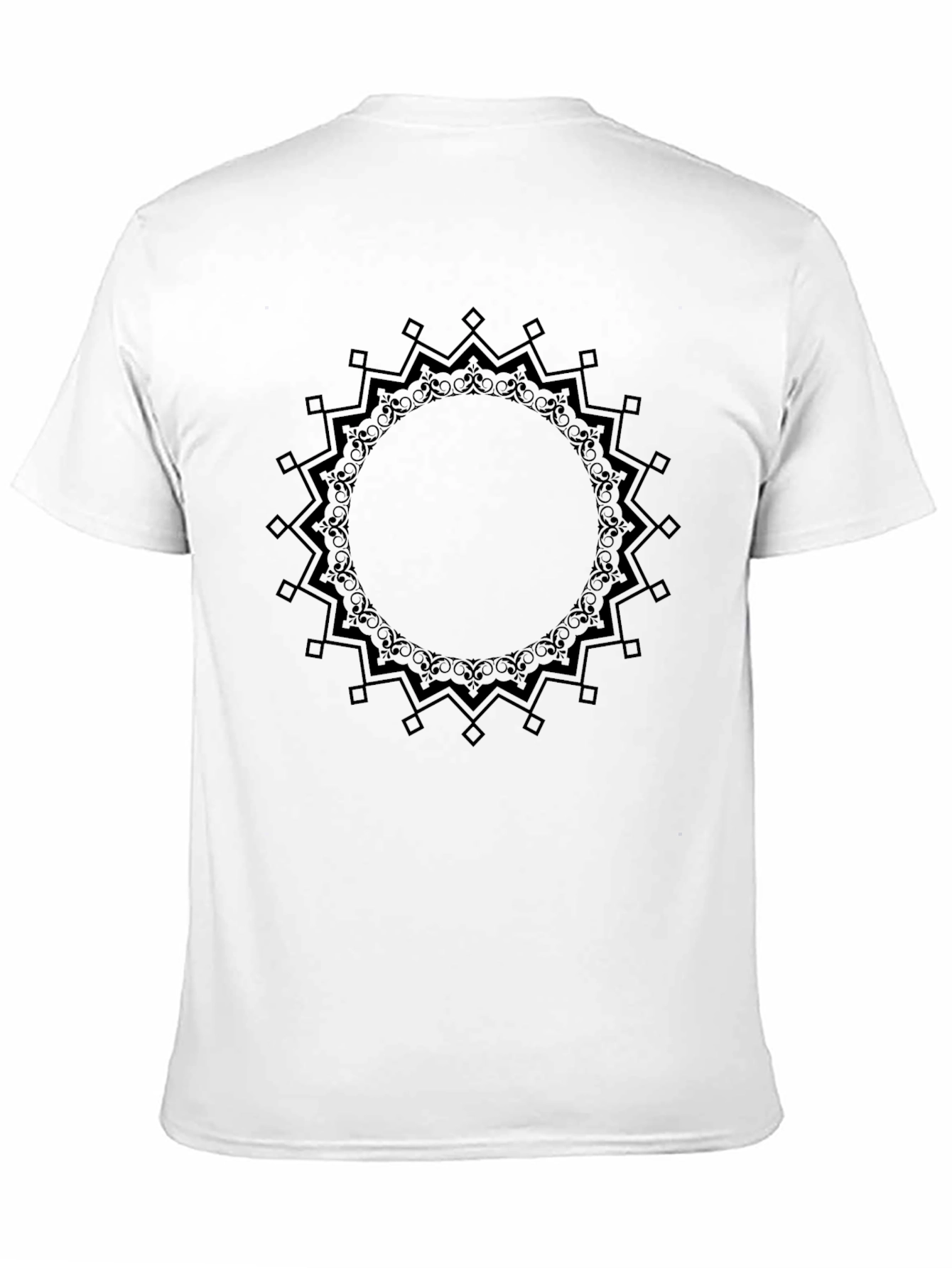 Black Black Mandala Graphic Tee view 11