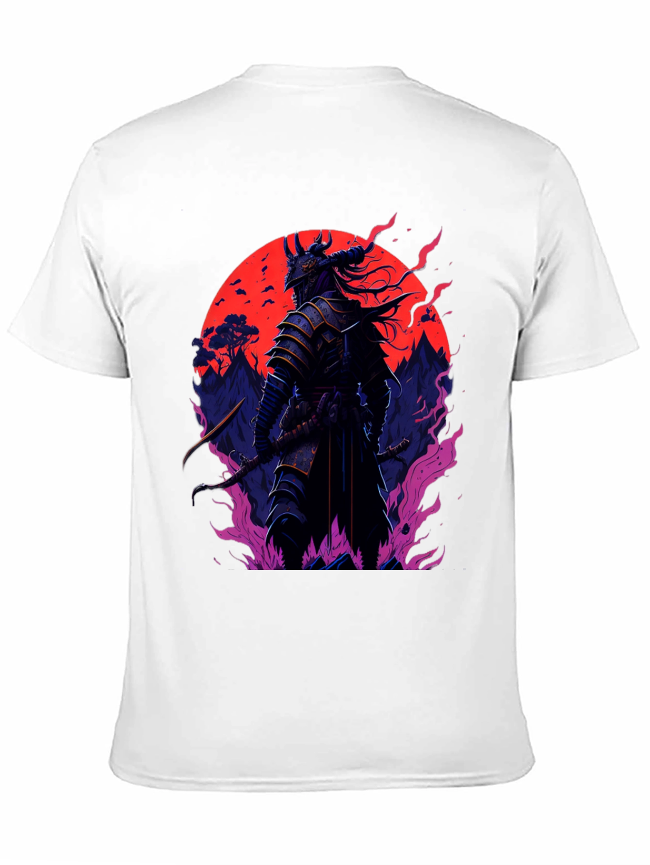 Black Samurai Warrior T-Shirt - Dark Graphic Tee view 11