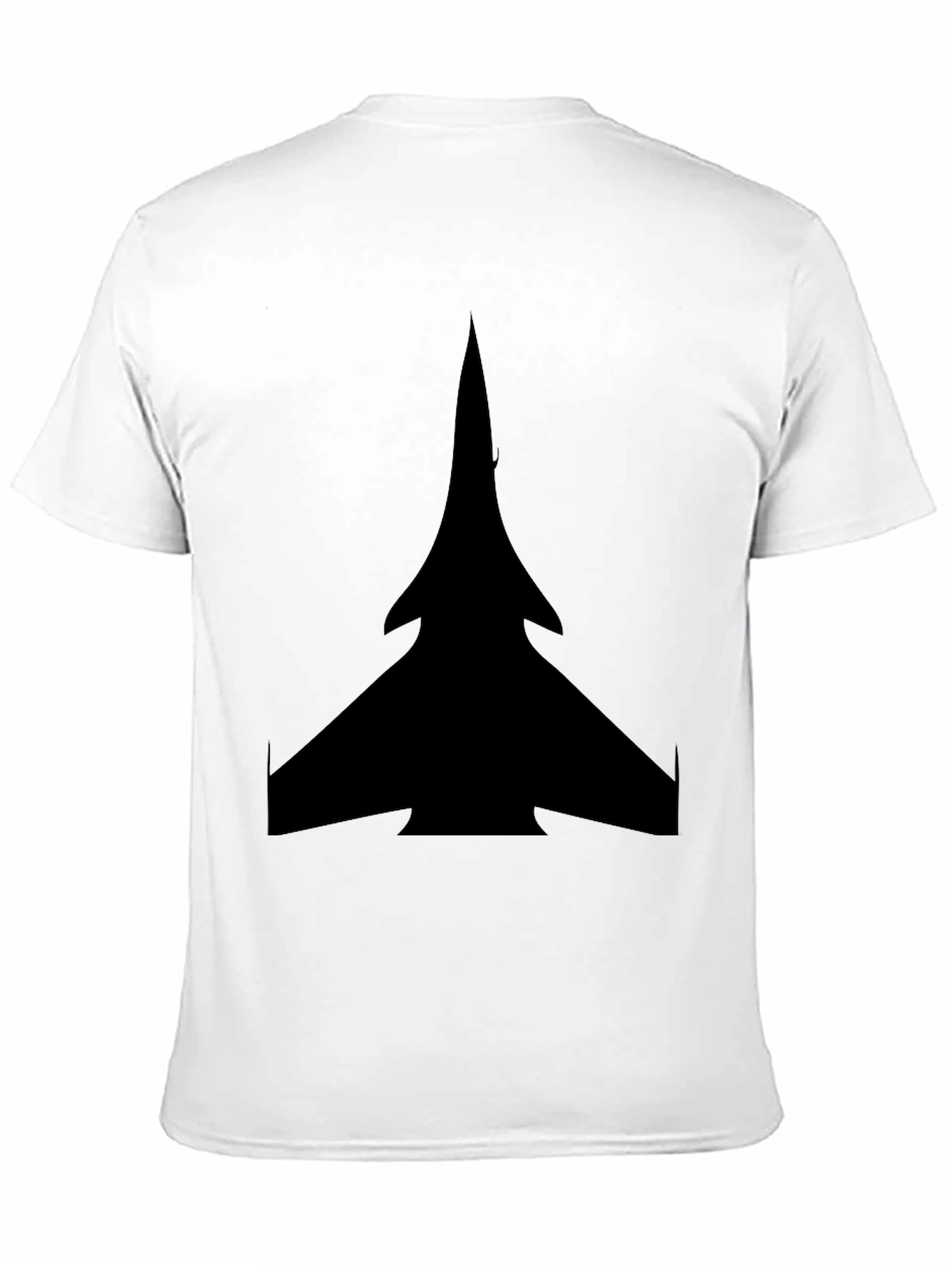 Black Stealth Jet Graphic Tee - Black Cotton T-Shirt view 11