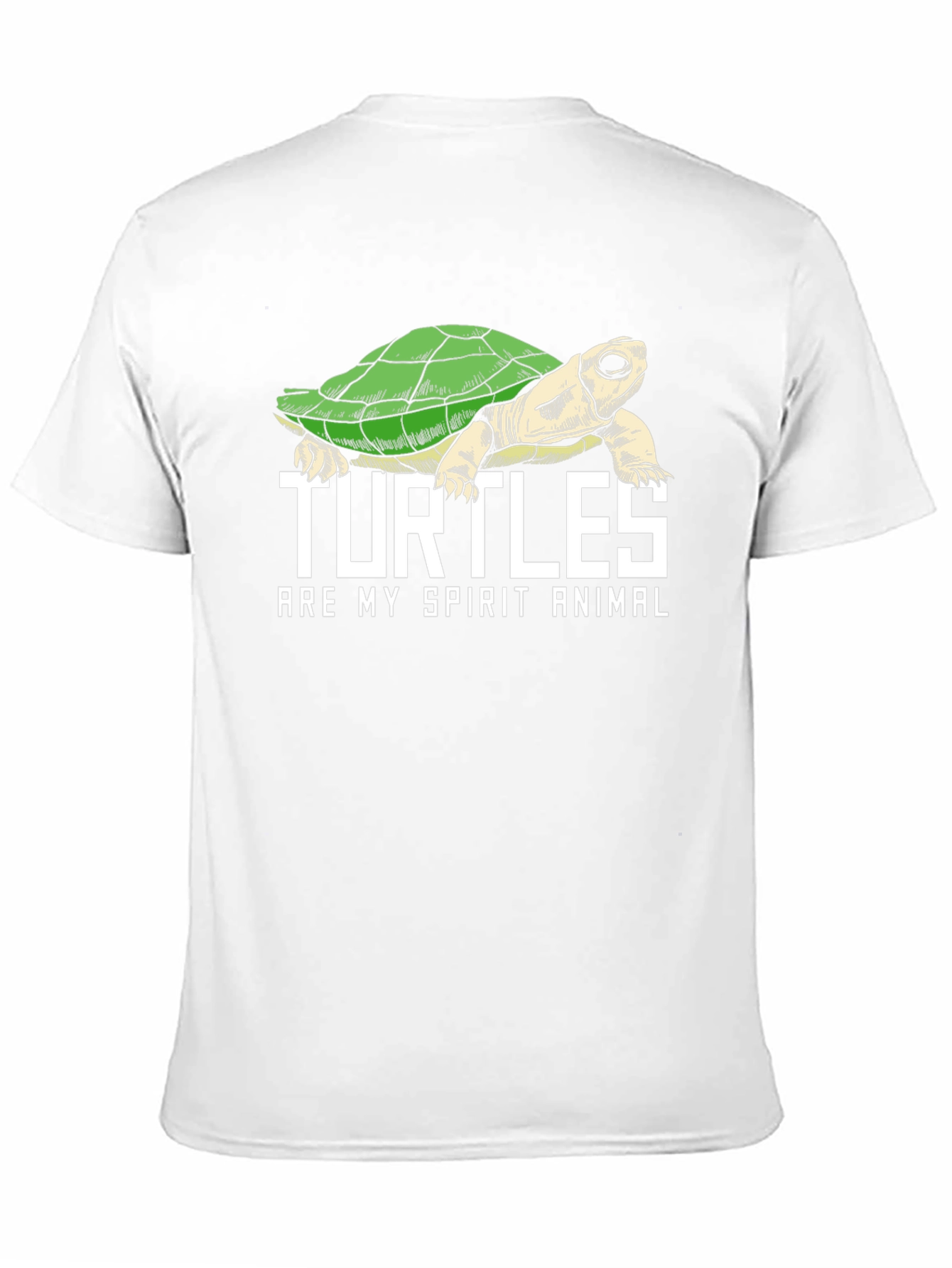 Black Turtle Spirit Animal Graphic Tee - Black Cotton Blend view 11