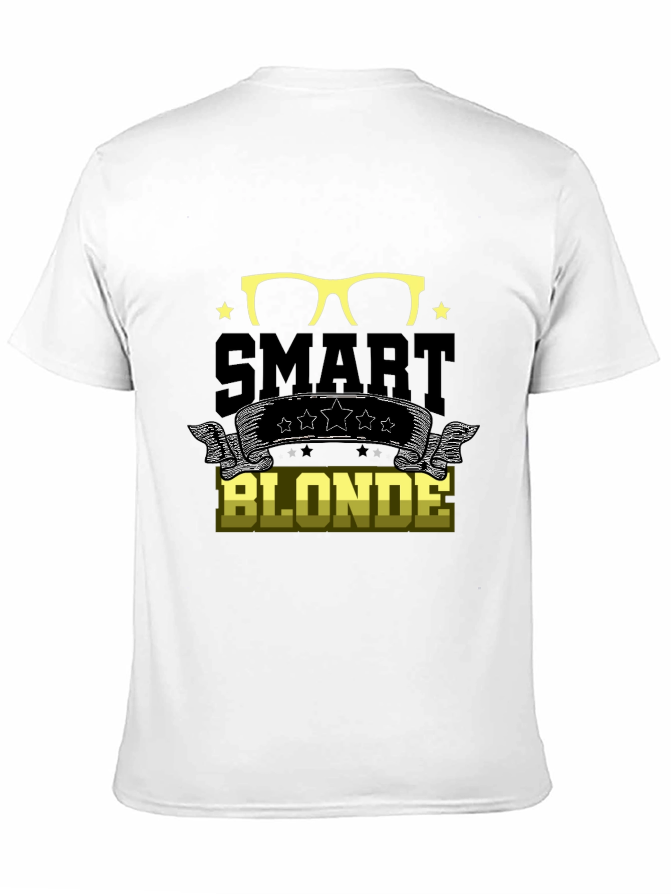 Black Smart Blonde T-Shirt Funny Graphic Tee view 11