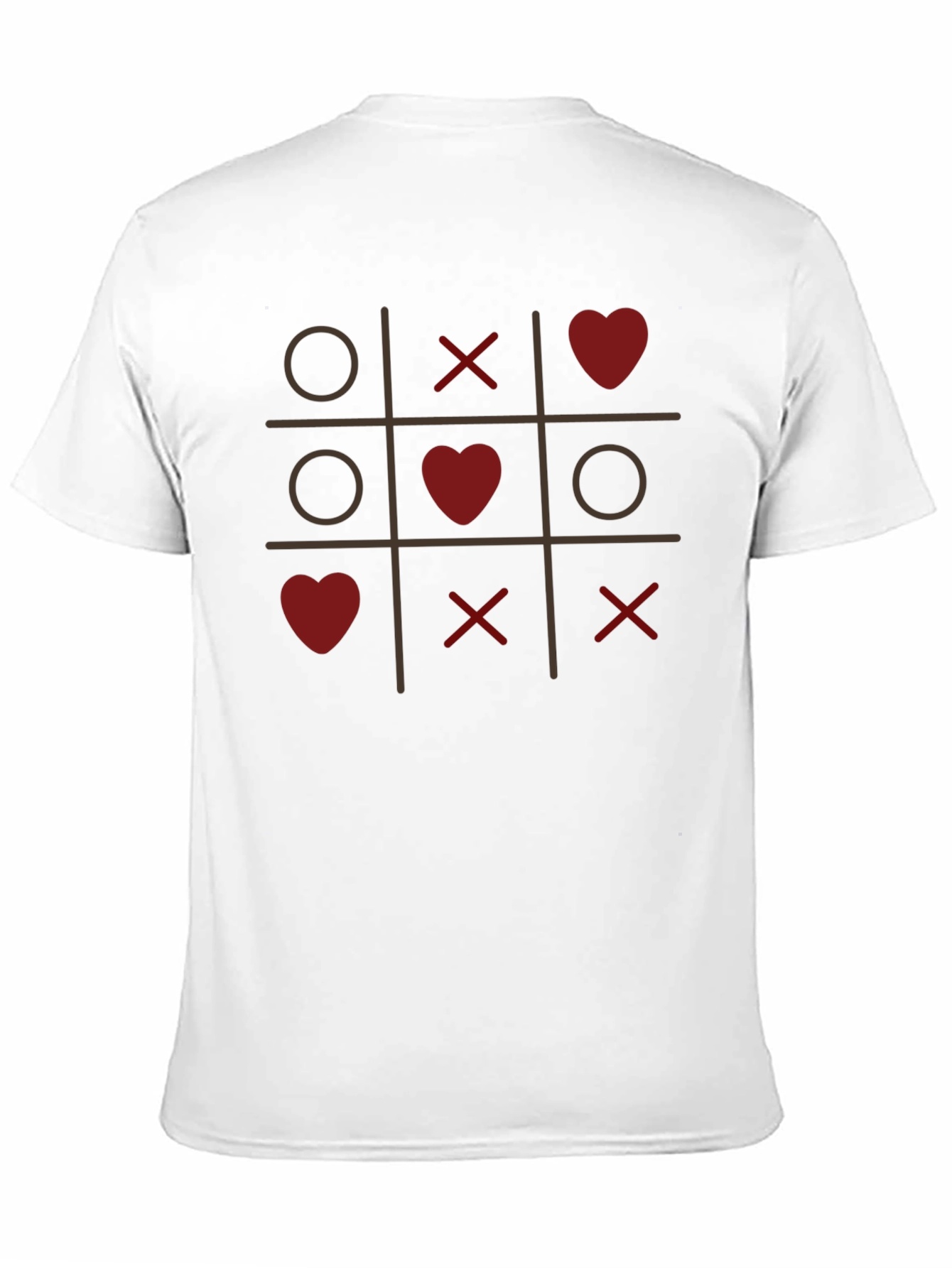 Black Tic-Tac-Toe Love T-Shirt - Valentine's Day Special view 11