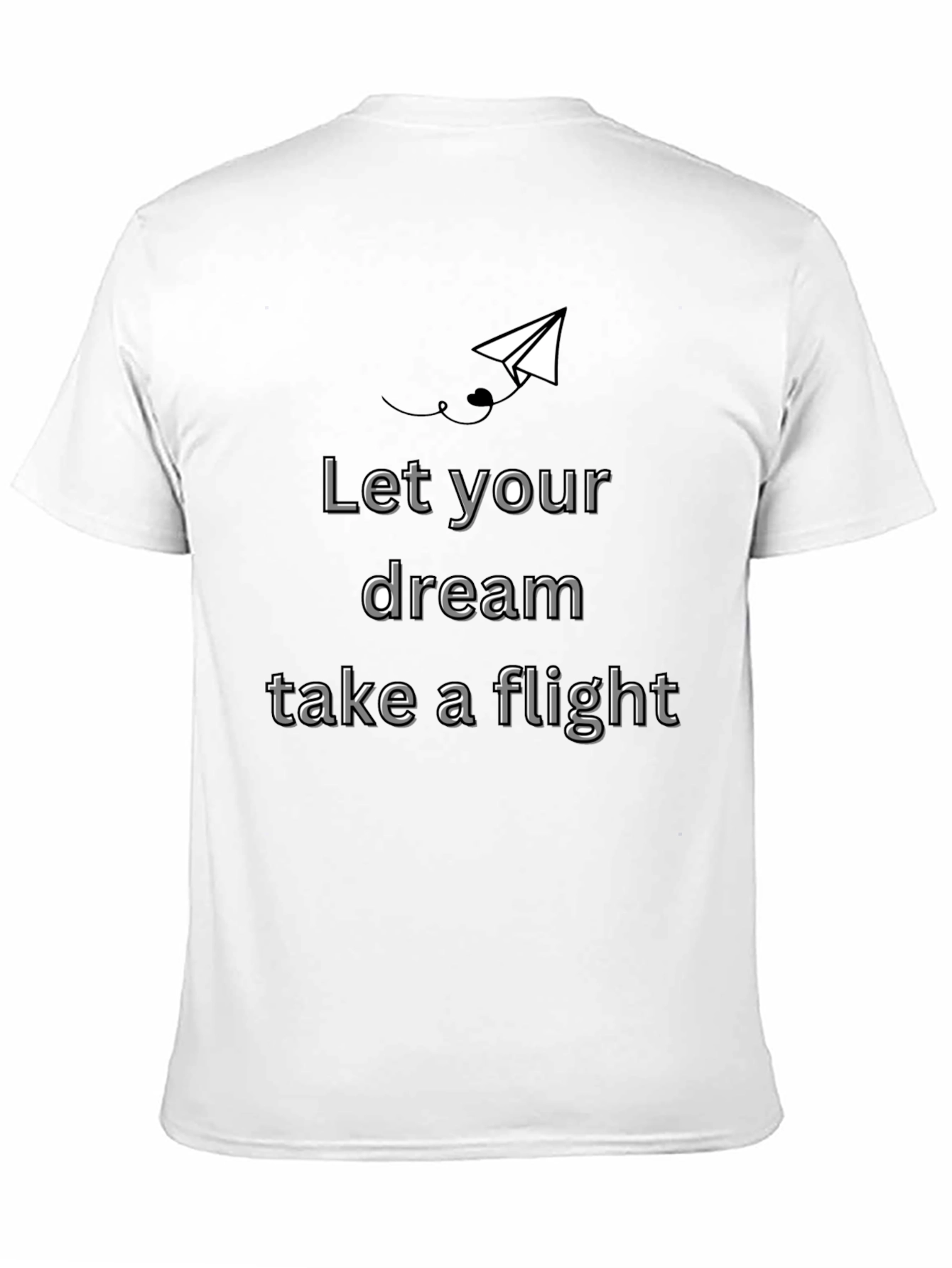 Black Dream Flight T-Shirt - Motivational Design view 11